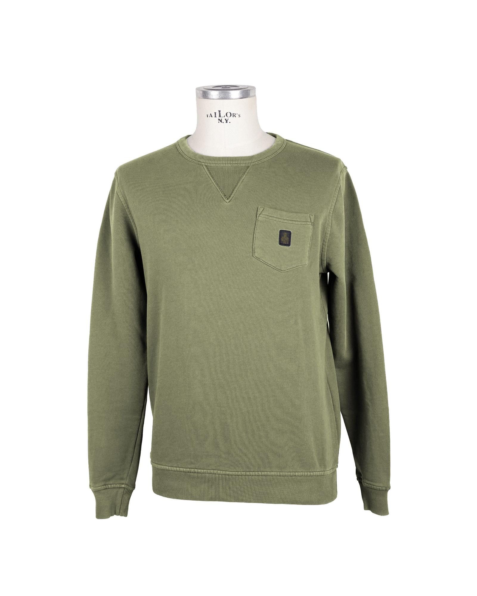 image of Refrigewear Cotton Sweatshirt With Chest Pocket in Green, Men's (Size 2XL)