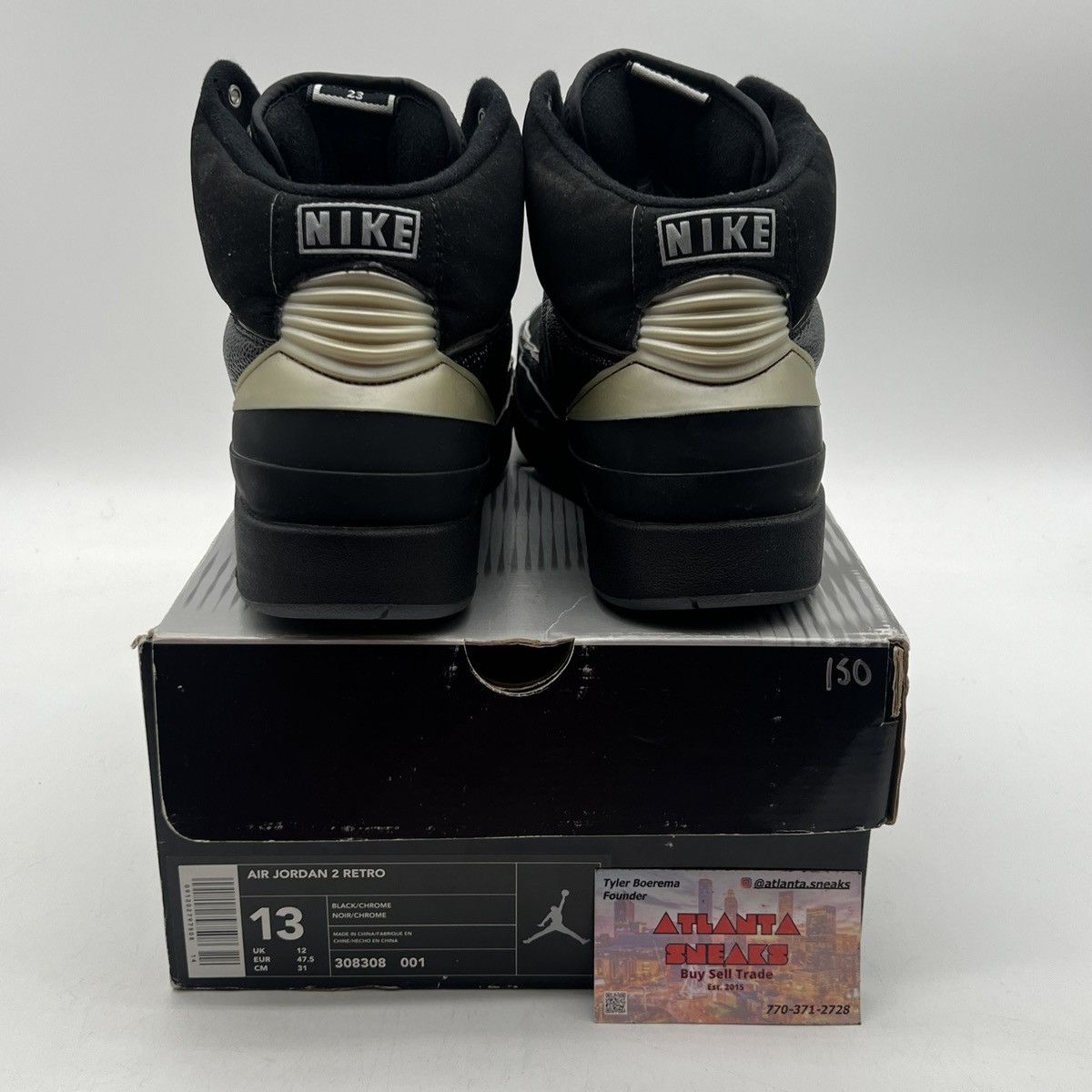 Jordan Brand Air Jordan 2 Black Crome Size US 13 / EU 46 - 3 Thumbnail