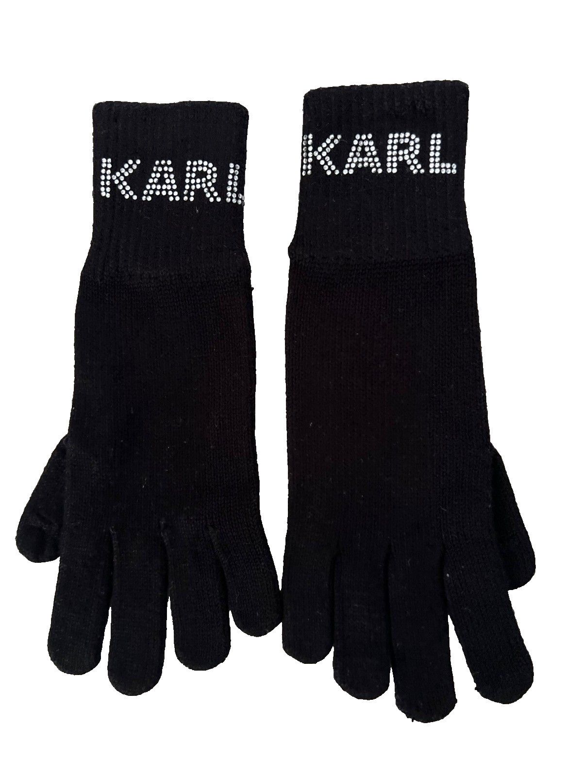 Karl Lagerfeld Karl Lagerfeld Paris Logo Wrap Reversible Scarf & Gloves Size ONE SIZE - 4 Thumbnail