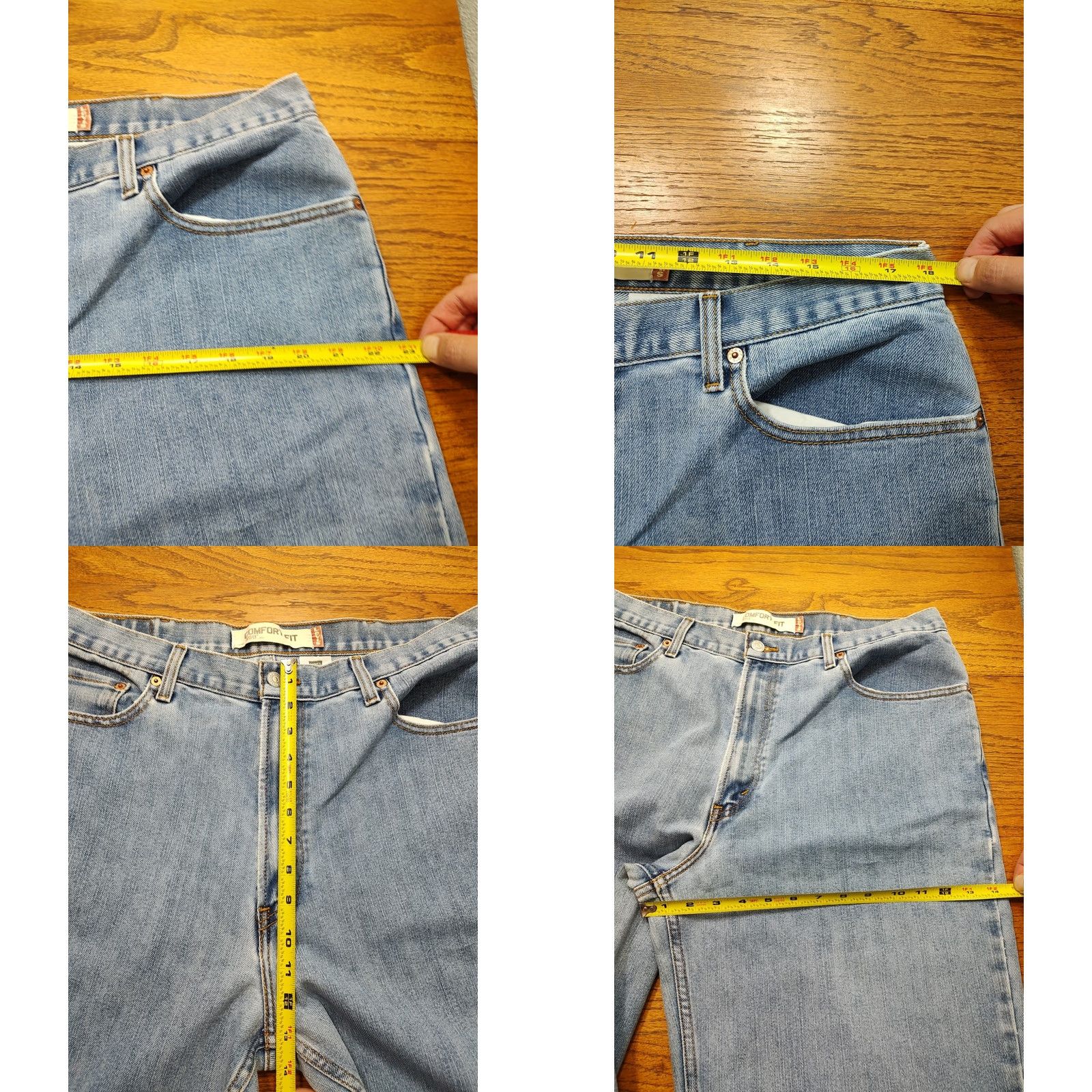 Levi's VINTAGE Levi's 560 Jeans Mens 36x36 Blue Relaxed Comfort Fit 90s Y2K Denim Model 560 Loose Fit 5-Pocket Jeans Mens Blue Size US 36 / EU 52 - 8 Thumbnail