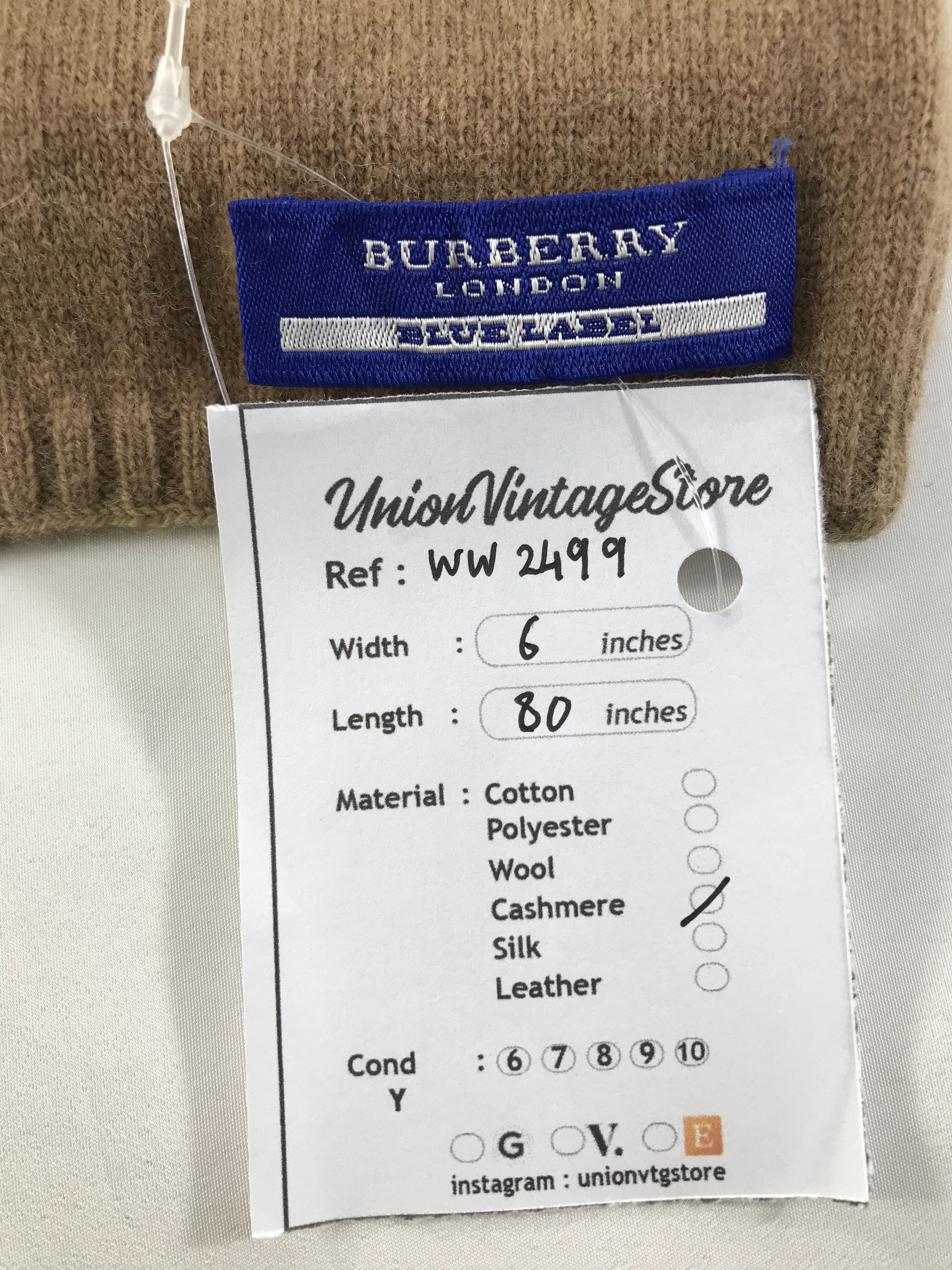 Burberry × Vintage Burberry Scarf / Muffler / Neckwear - WW2499 Size ONE SIZE - 5 Thumbnail