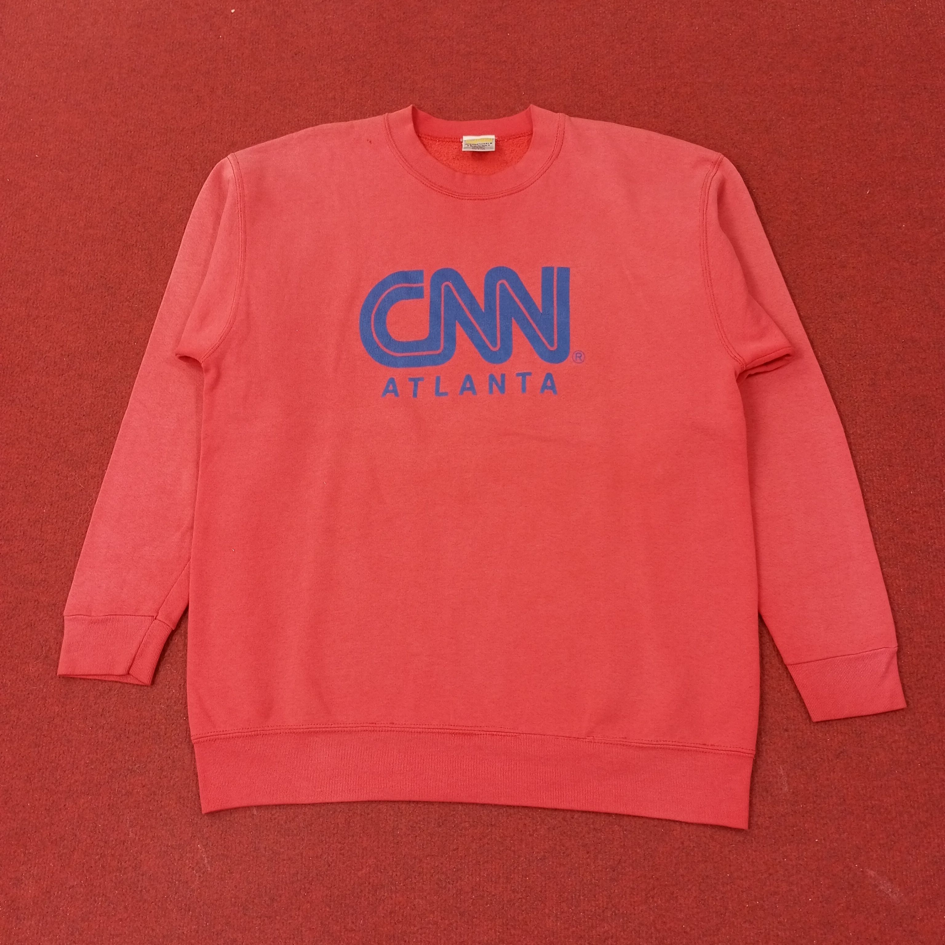 Vintage CNN Atlanta Promo Style Sweatshirt c227n22 Size US M / EU 48-50 / 2 - 1 Thumbnail