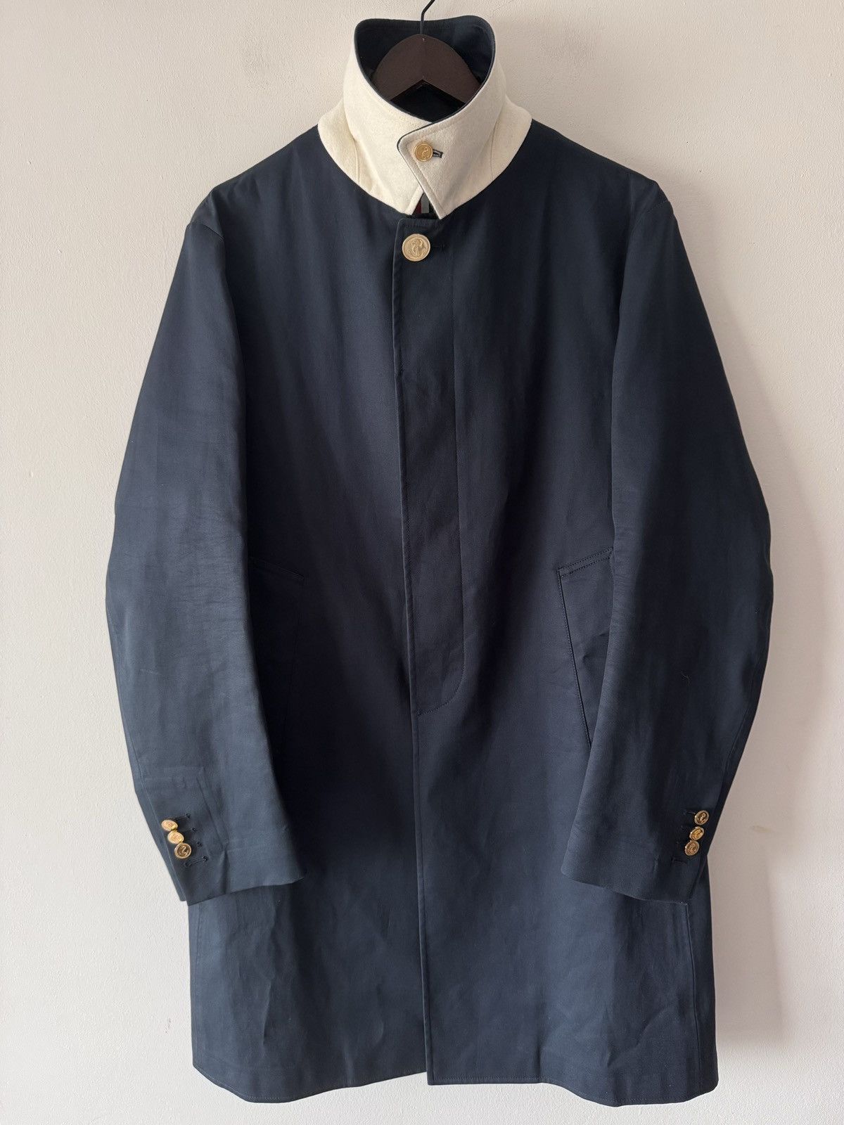 Thom Browne 🔥🔥 Thom Browne Bal Collar Overcoat Size US M / EU 48-50 / 2 - 3 Thumbnail