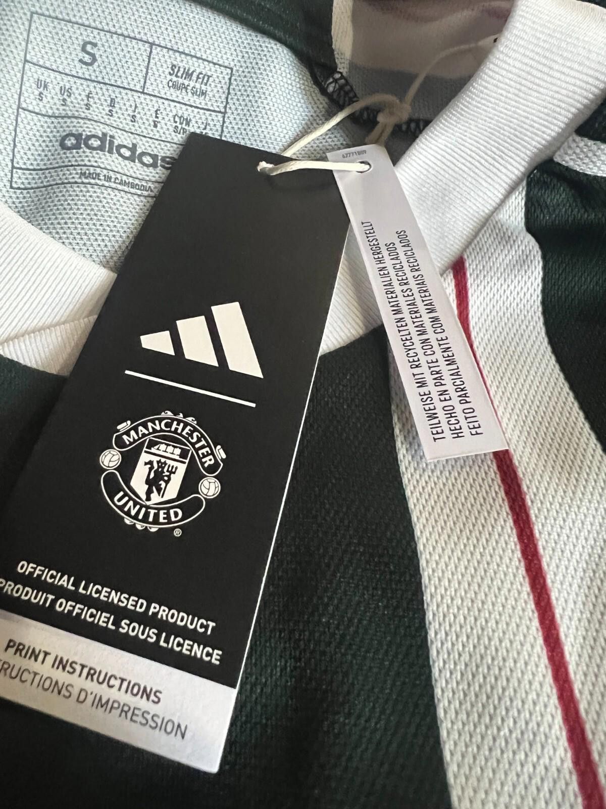 Adidas Manchester United Away Jersey 2023/24 Adidas Green S Size ONE SIZE - 6 Thumbnail