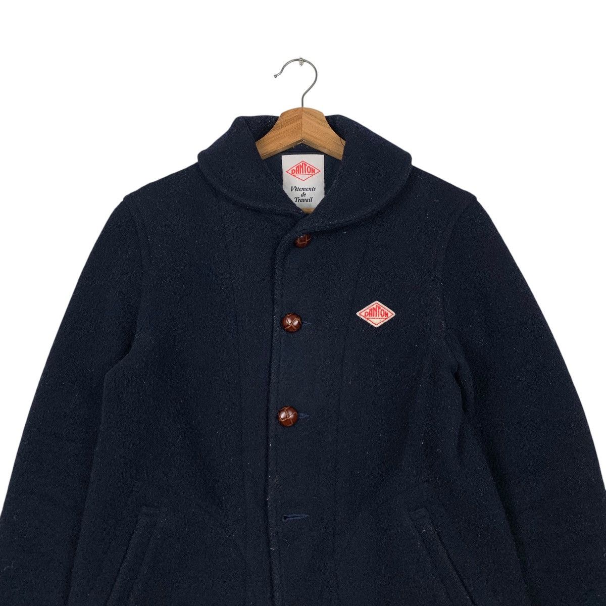 Danton DANTON Vetements de Travail Wool Button Jacket #2126-C93 Size US S / EU 44-46 / 1 - 2 Thumbnail