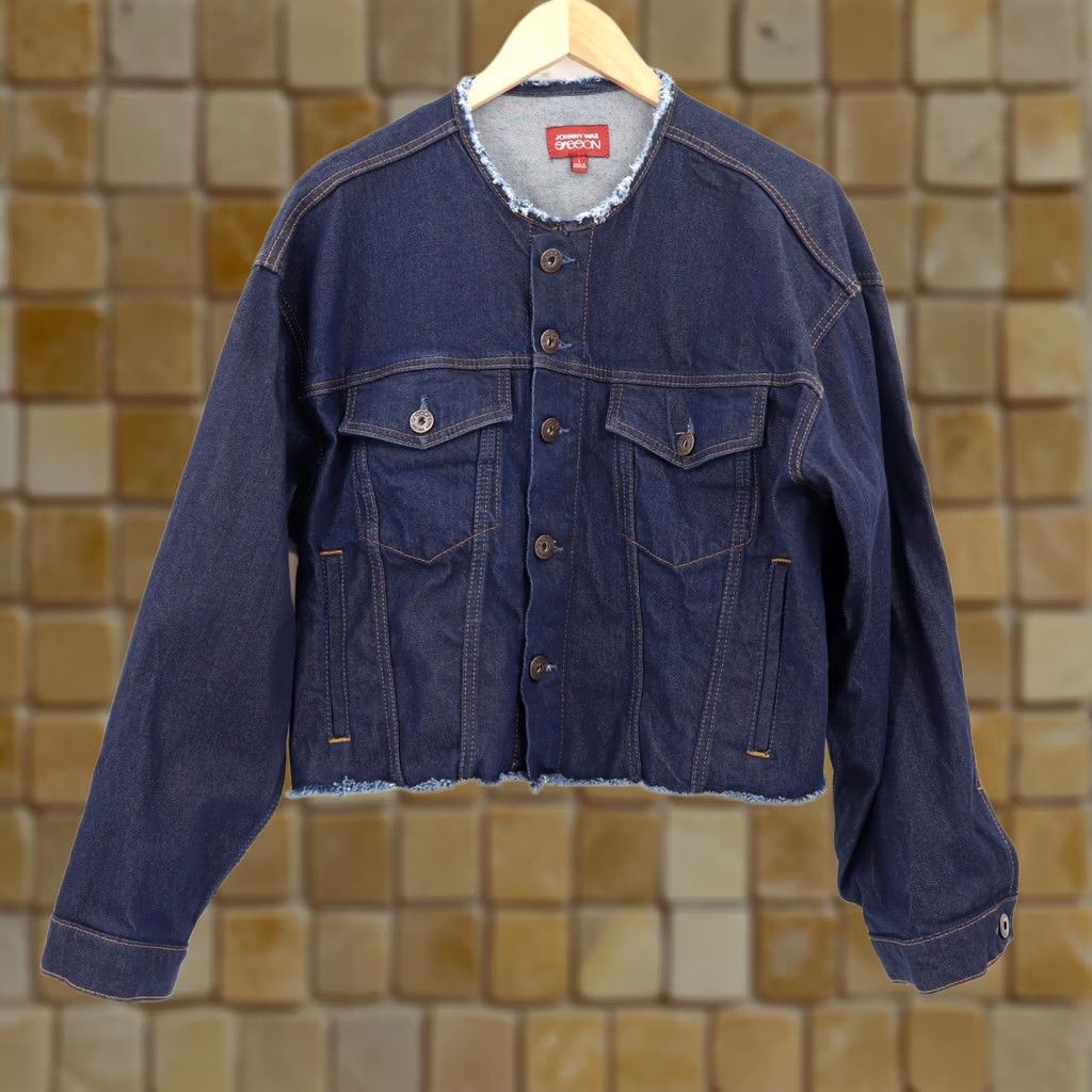 Johnny Was Johnny Was Jacket Denim Blue Sz L Womens Casual Basic Jacket Button Cuff Pockets All Seasons Regular Sleeves Short Vintage: No Size L / US 10 / IT 46 - 1 Thumbnail