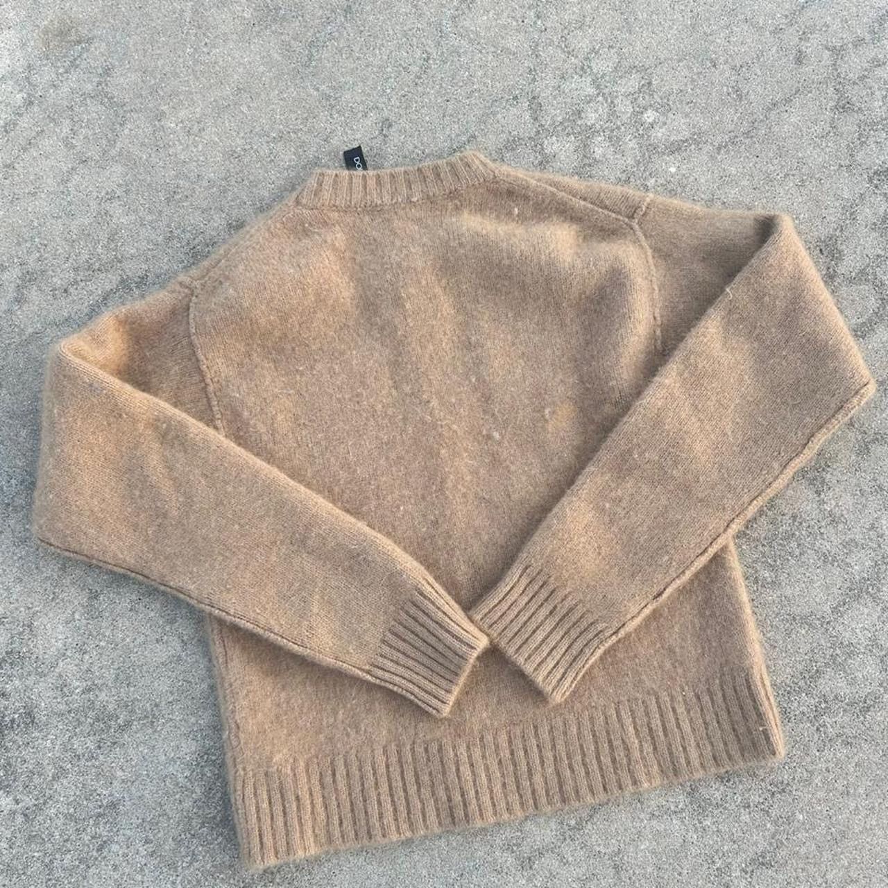 Dolce & Gabbana Vintage Dulce and Gabbana fur camel knit sweater Size S / US 4 / IT 40 - 4 Thumbnail