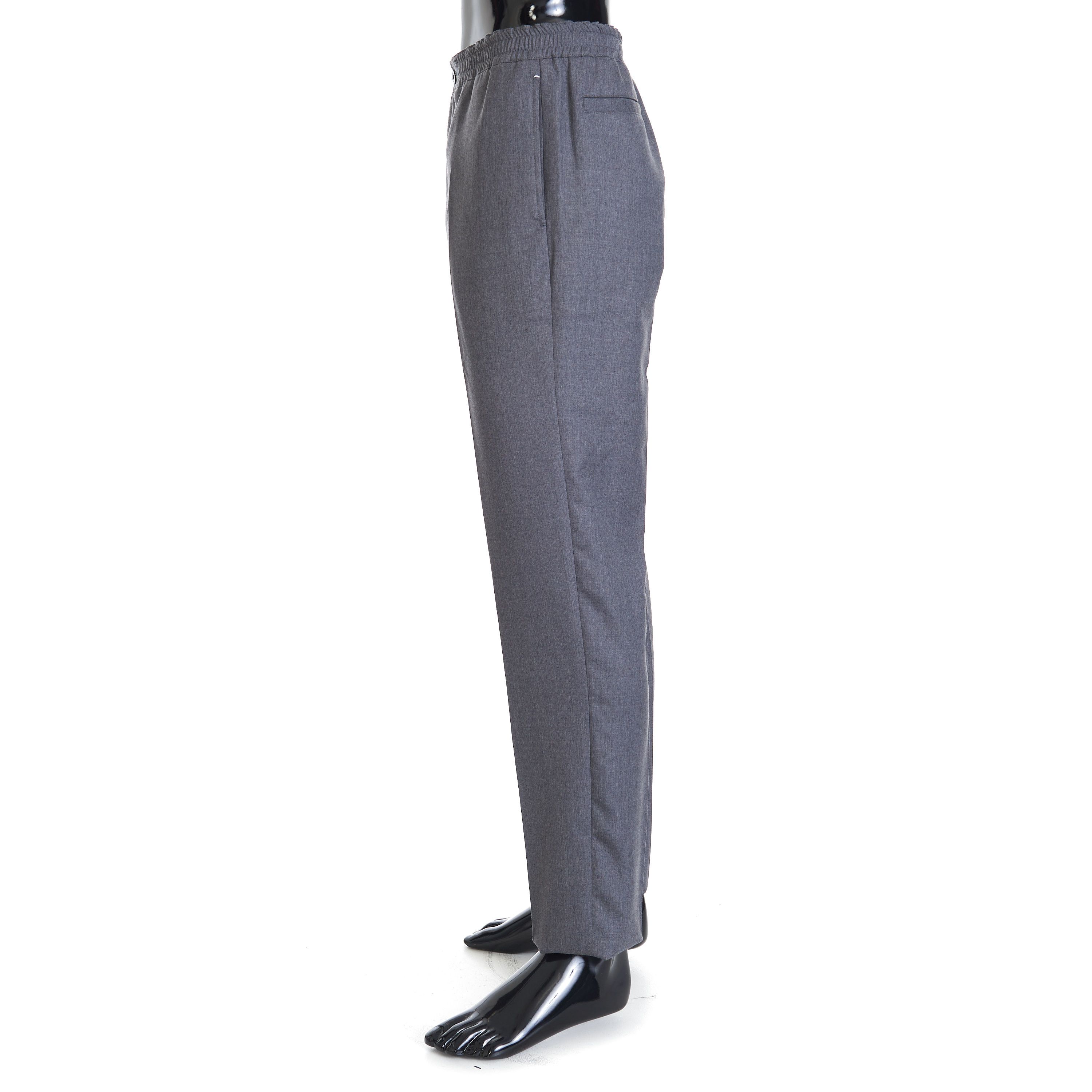 Berluti Drawstring Trousers In Grey Double Face Wool Size US 30 / EU 46 - 3 Thumbnail