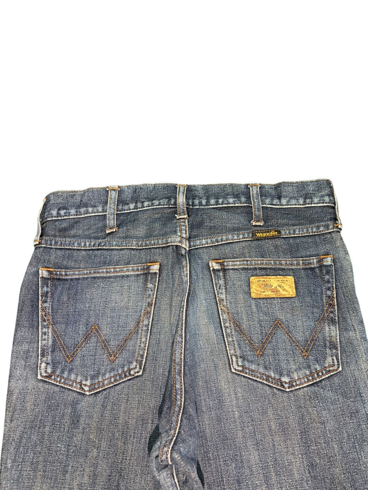 Wrangler Vintage Wrangler Rusty Wash Distress Flare Jeans Size US 30 / EU 46 - 4 Thumbnail