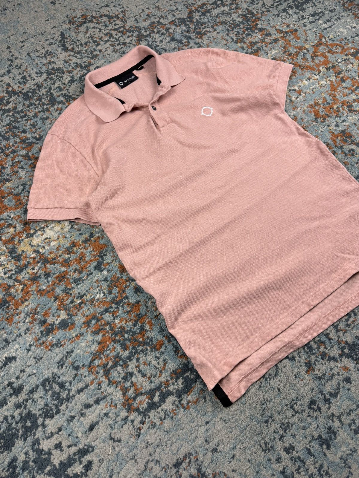 MA.STRUM MA.STRUM salmon pink embroidered logo polo tee massimo osti Size US S / EU 44-46 / 1 - 3 Thumbnail