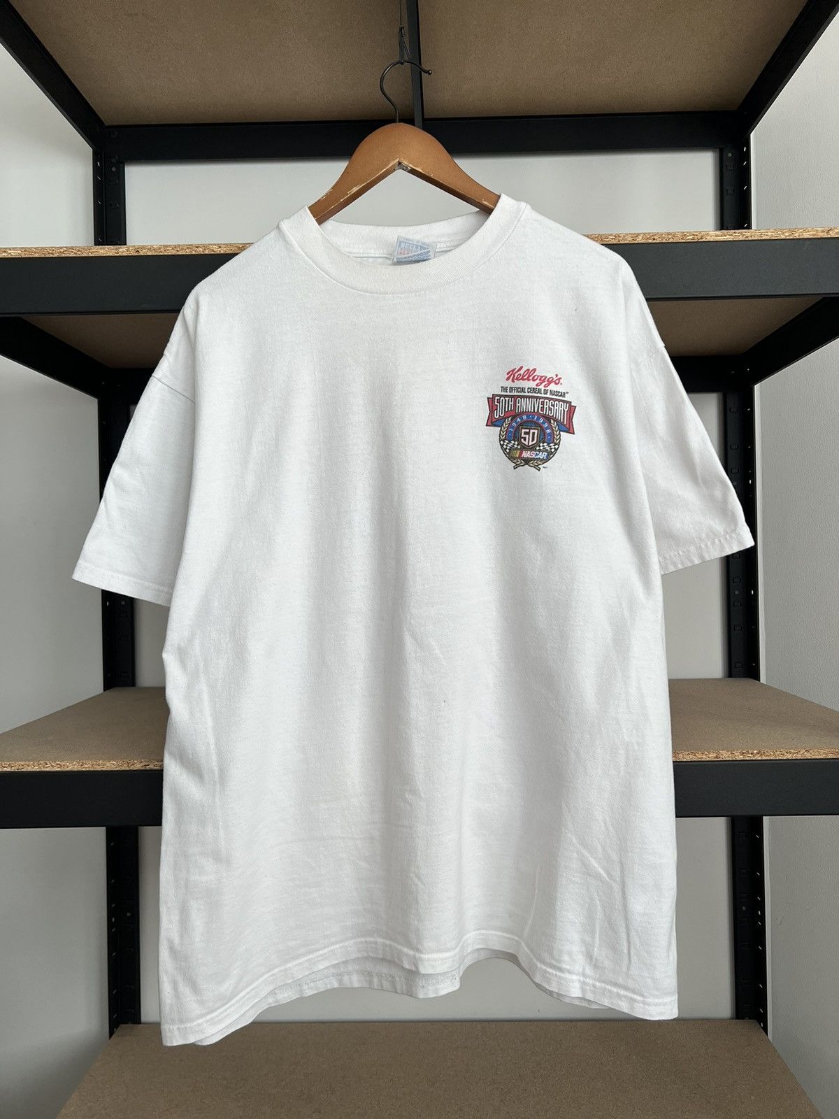 NASCAR Vintage 1998 Nascar 50th Anniversary Champions White T-shirt Size US XL / EU 56 / 4 - 2 Thumbnail