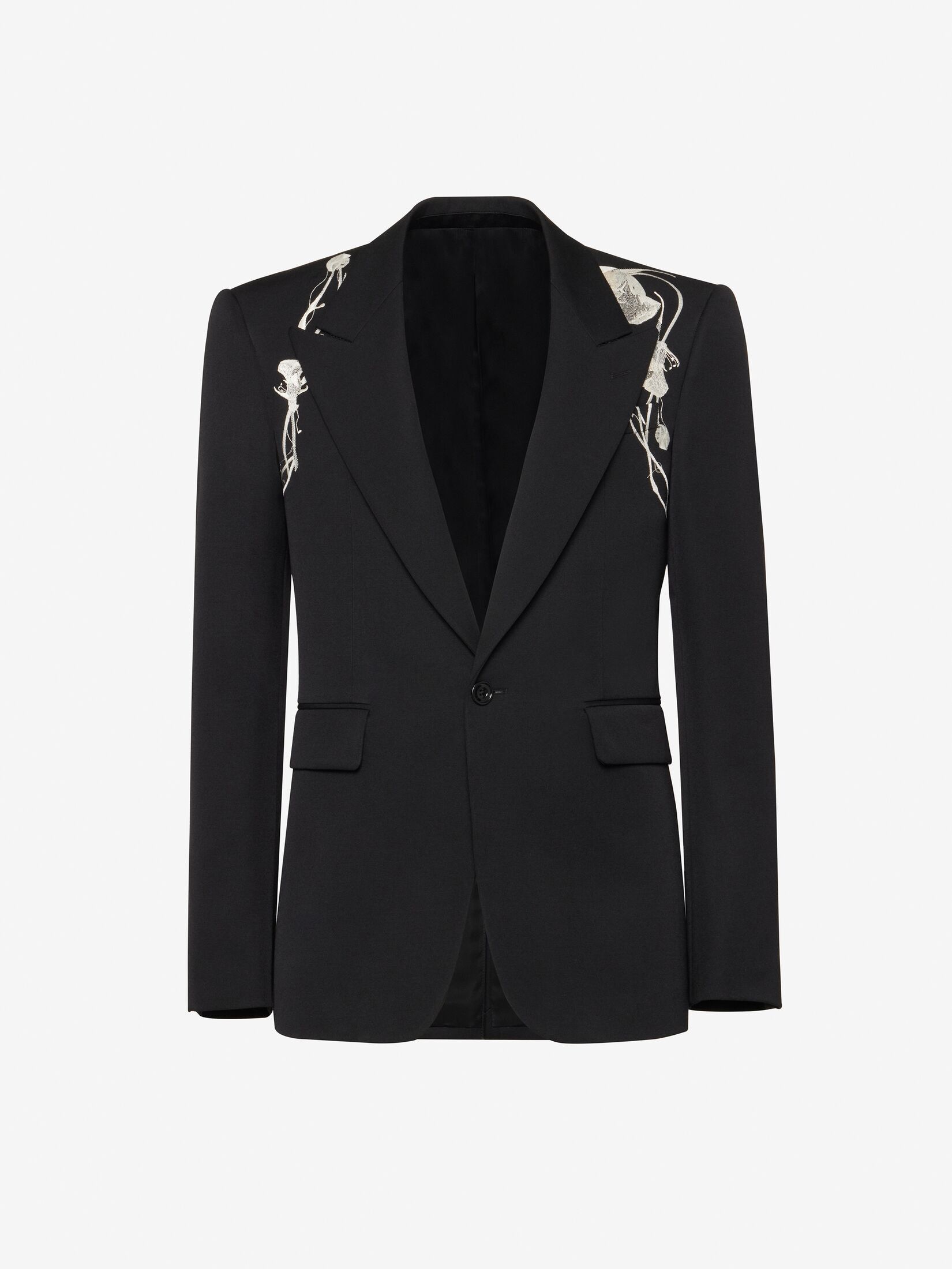 Alexander McQueen o1w1db10725 Pressed Flower Harness Single-Breasted Jacket Size US M / EU 48-50 / 2 - 1 Thumbnail