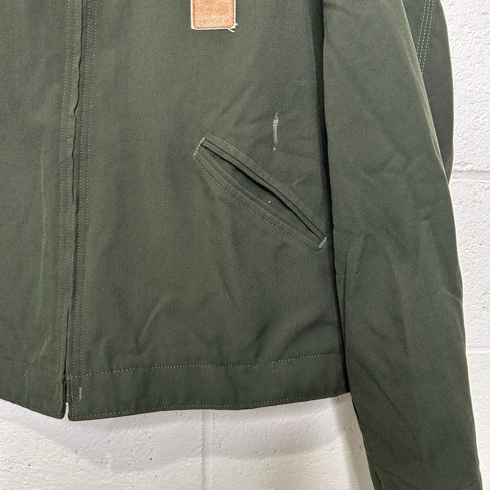 Carhartt Vintage Carhartt Blanket-Lined Detroit Jacket “Olive Green” Size US XL / EU 56 / 4 - 4 Thumbnail