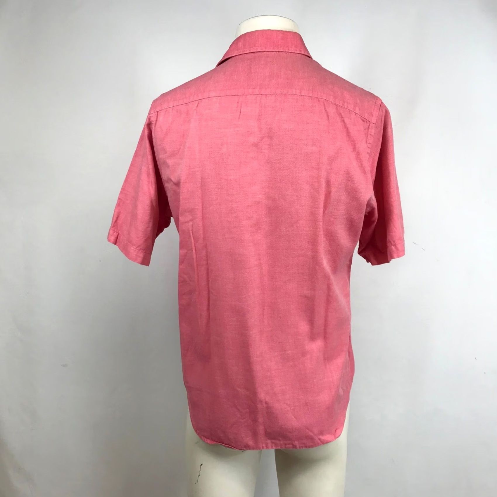 Tailorbyrd Tailorbyrd Mens Button Down Shirt Pink Cotton Short Sleeve Size Small Size US S / EU 44-46 / 1 - 5 Thumbnail