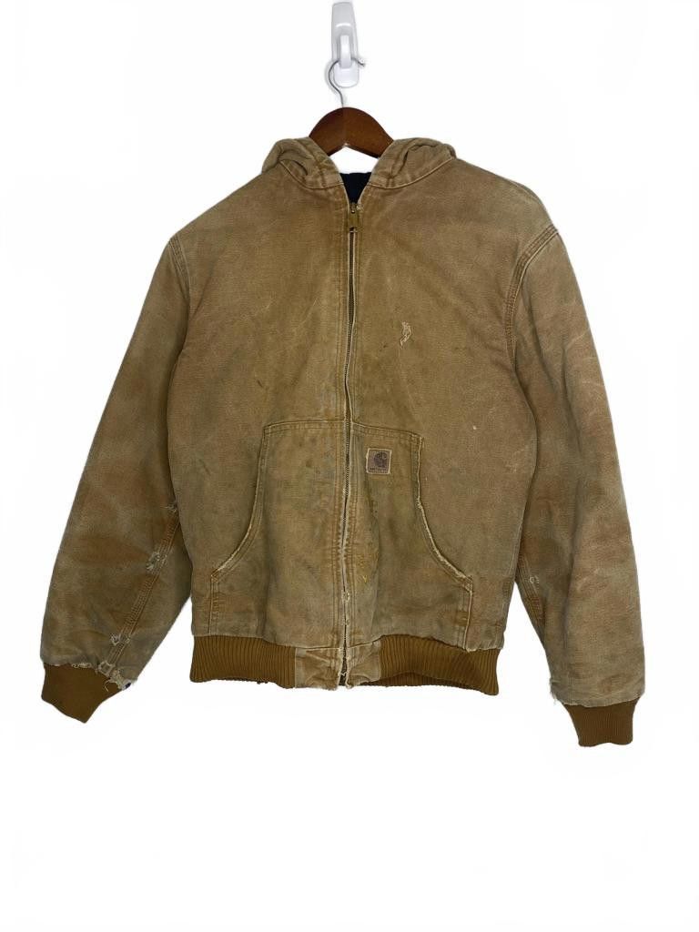 Carhartt Vintage Carhartt Brown Tan Workwear Hooded Jacket Women's XL Size XL / US 12-14 / IT 48-50 - 1 Thumbnail