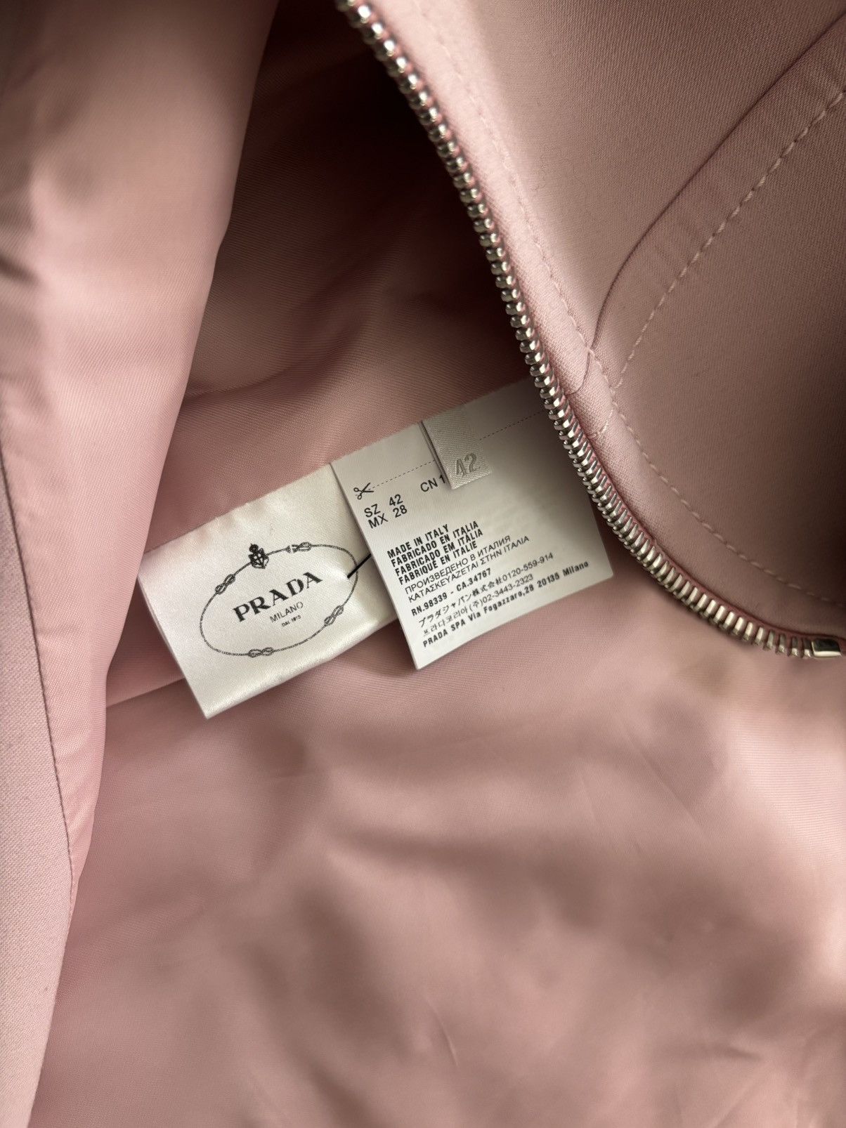 Prada Prada Pink Wool Dress Coat Jacket Women's Size 42/Medium Size M / US 6-8 / IT 42-44 - 7 Thumbnail