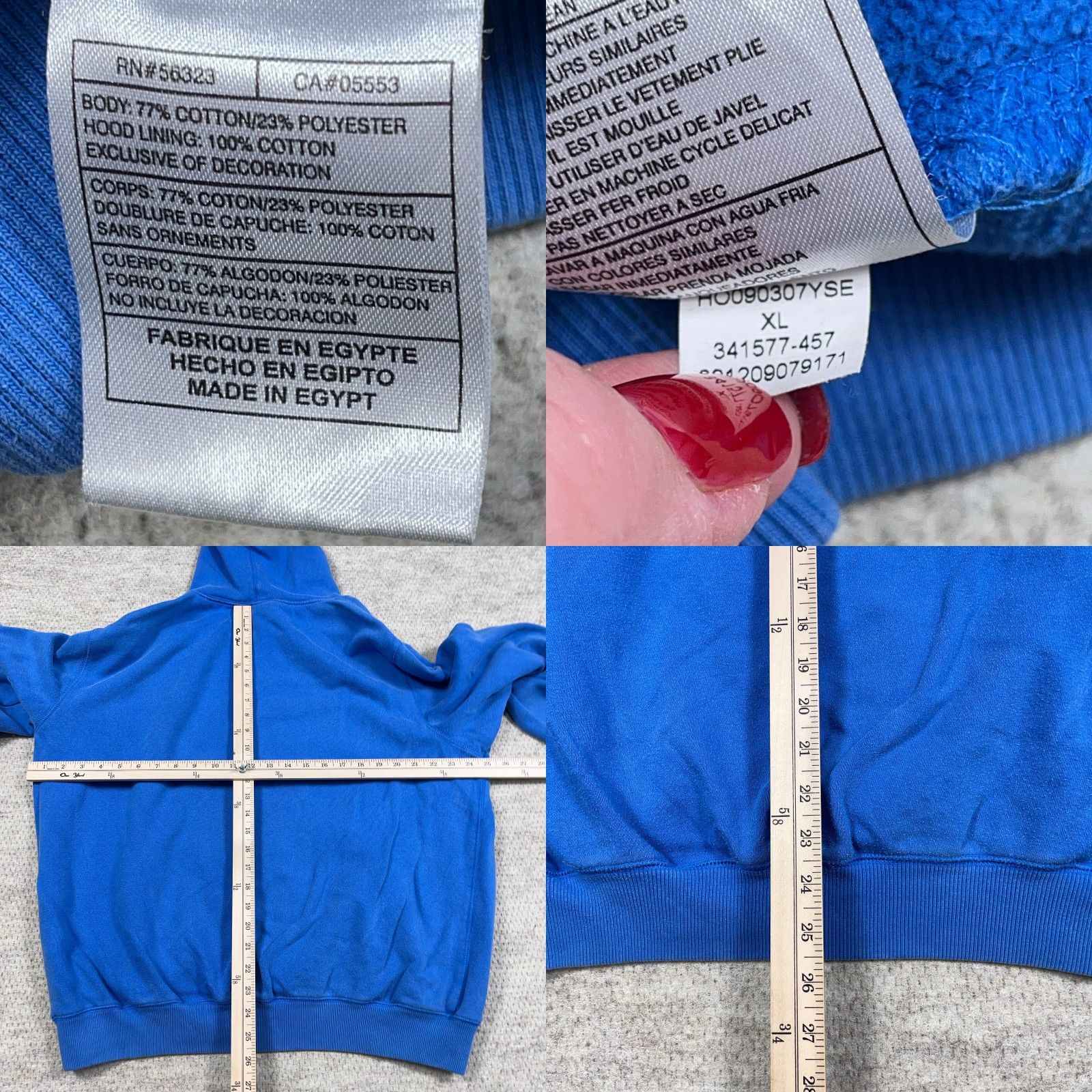 Nike VINTAGE Nike Hoodie Men XL Blue Sweatshirt 2000s Grunge Swoosh Logo Logo 90s Classic Hipster Retro Grunge Mens XL Blue Nike Sportswear Hoodie Size US XL / EU 56 / 4 - 8 Thumbnail