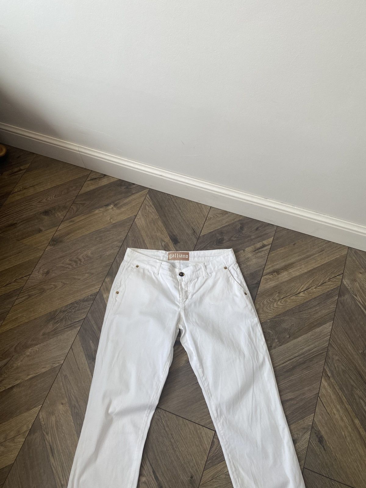 John Galliano Vintage John Galliano women’s white pants Size 28" / US 6 / IT 42 - 3 Thumbnail