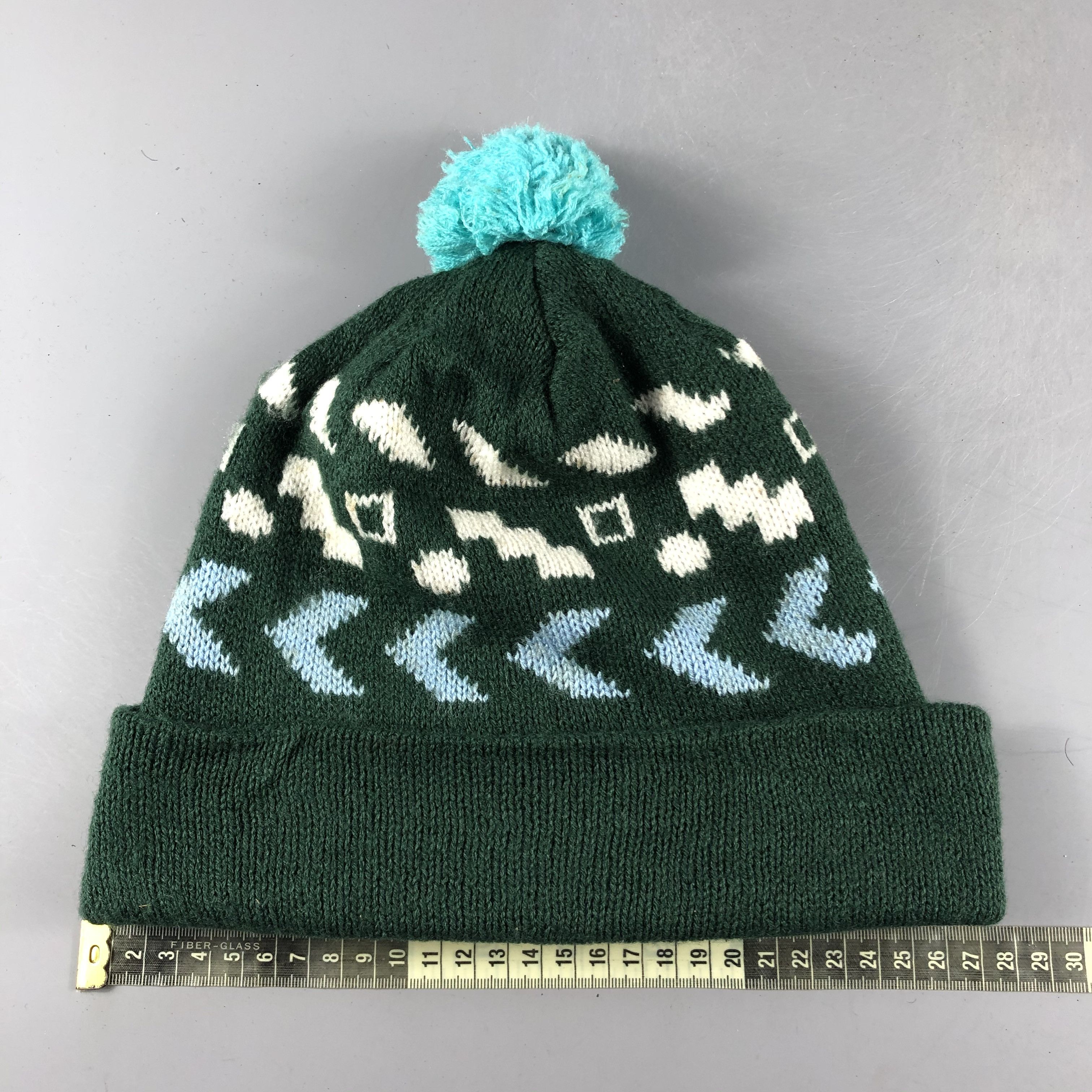 Japanese Brand × Vintage Unknown Fair Isle Bobble Beanie Snow Hat Snow Cap -D437 Size ONE SIZE - 3 Thumbnail