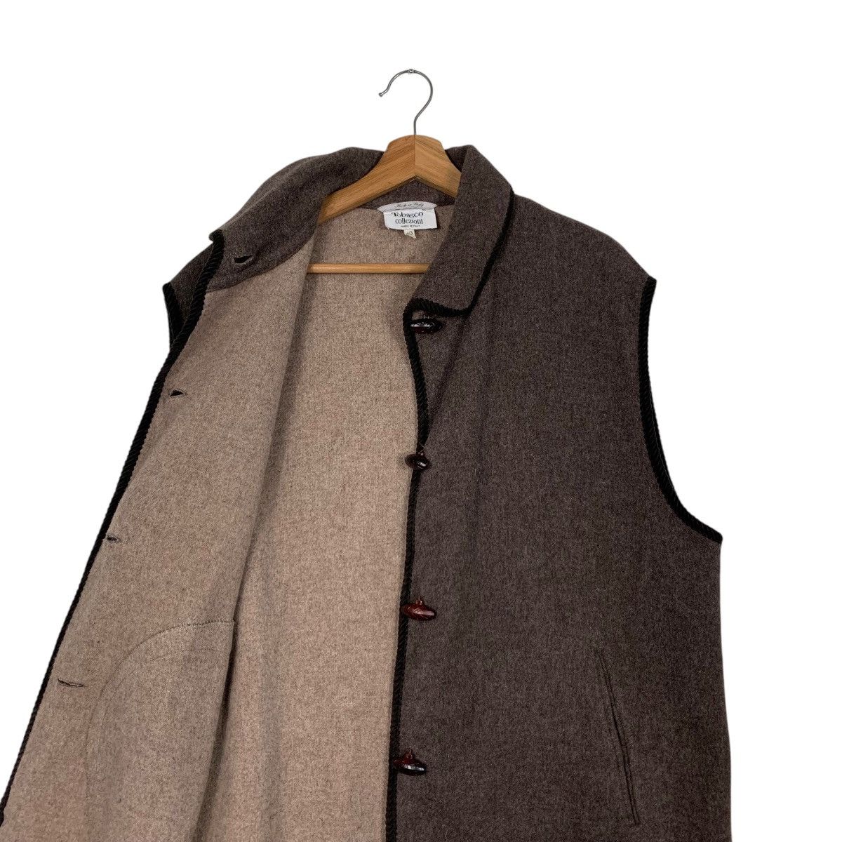 Tabasco TOBASCO COLLEZIONI Sleeveless Wool Vest #1837-C80 Size S / US 4 / IT 40 - 10 Thumbnail