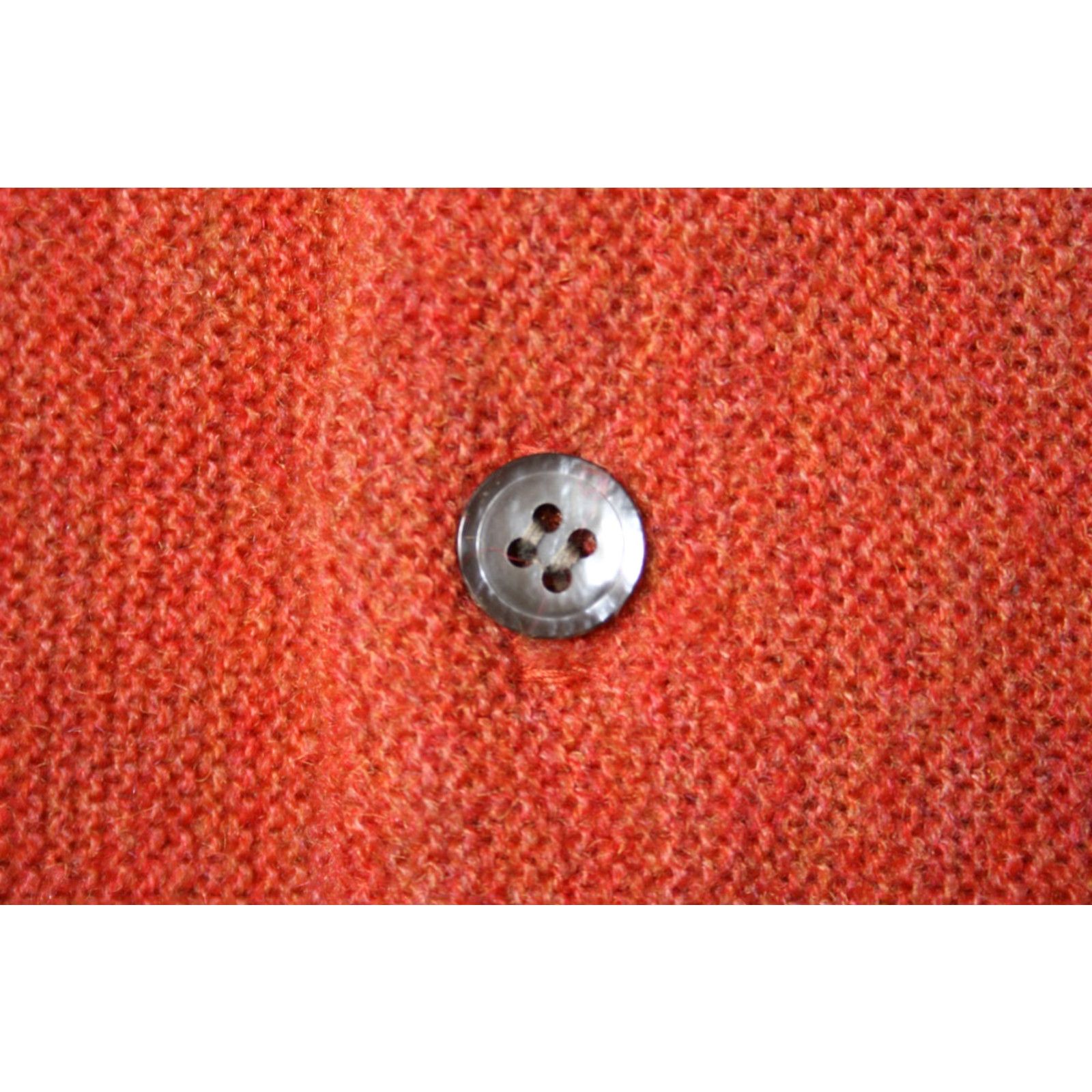Vintage VINTAGE Brent Montgomery Ward Zefkrome Washable Acrylic Cardigan Sweater Sz. M Men Cardigan Orange Jersey? Size US M / EU 48-50 / 2 - 4 Thumbnail