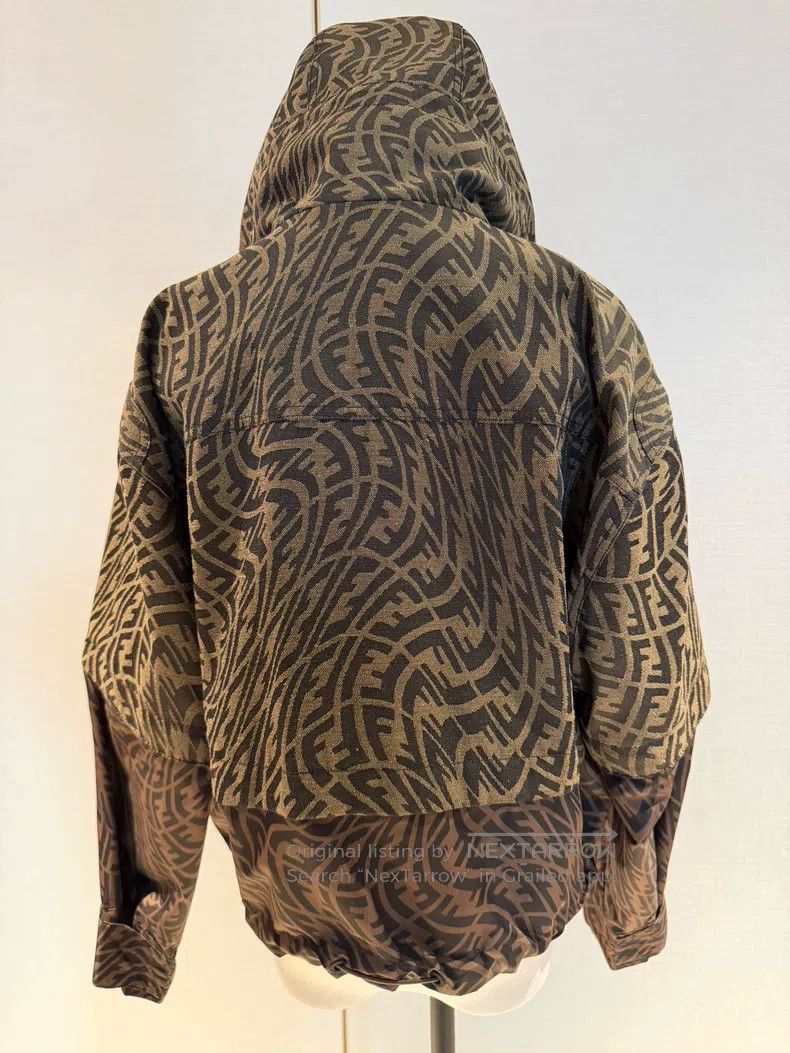 Fendi Fendi Monogrammed Hooded Sleeve Detachable Jacket Size XS / US 0-2 / IT 36-38 - 2 Thumbnail