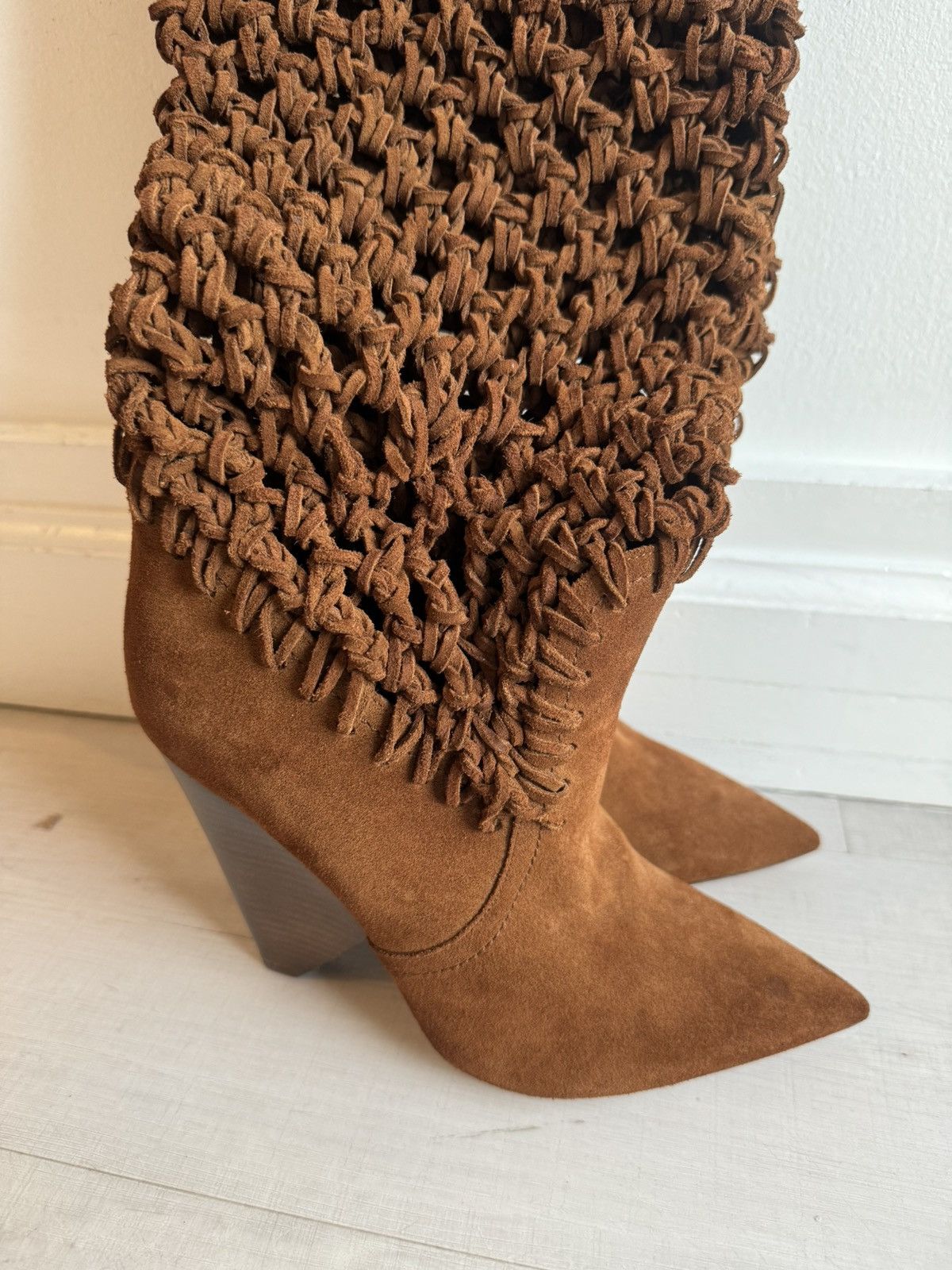 Yves Saint Laurent YSL Niki Suede boots Size US 10 / IT 40 - 8 Thumbnail