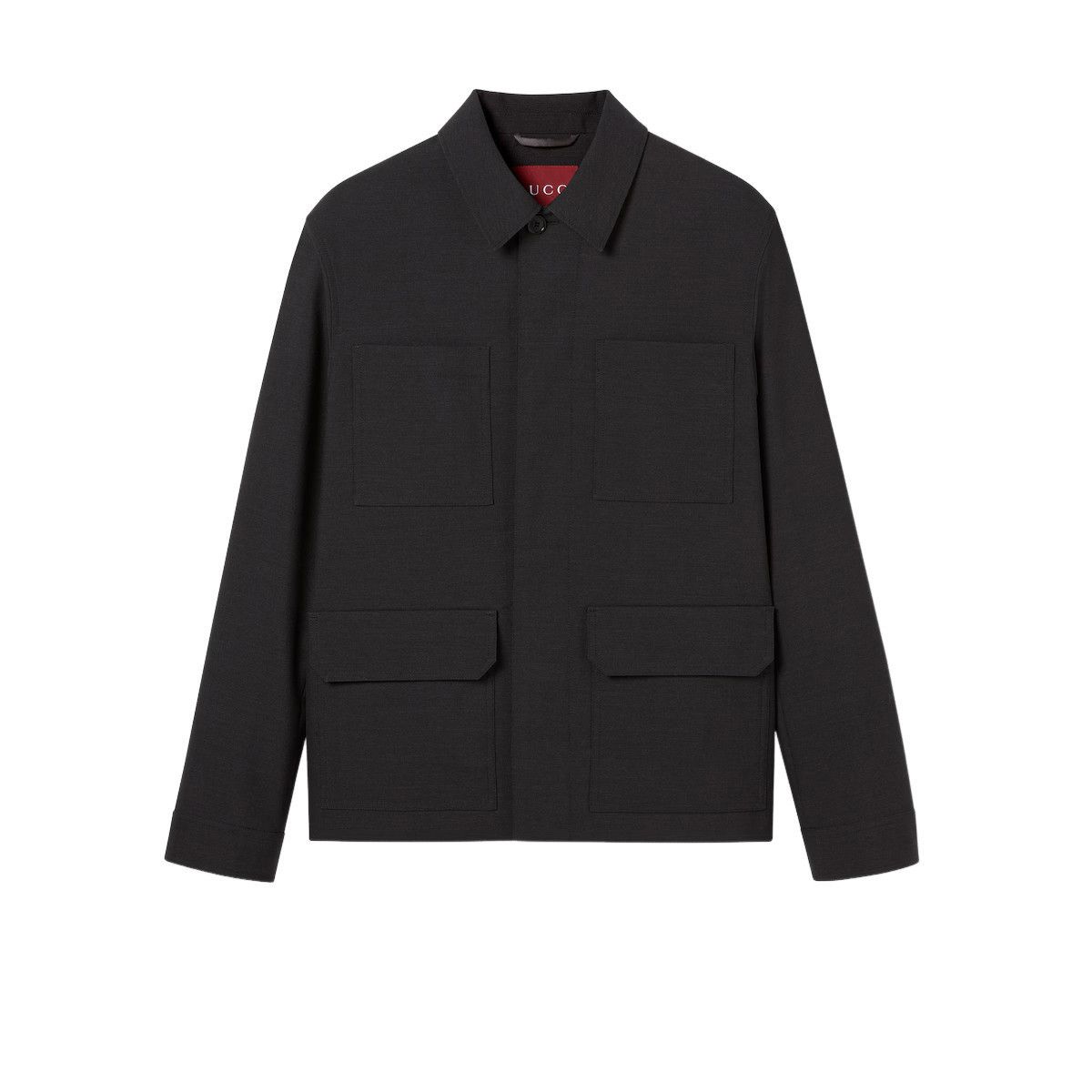 Gucci GUCCI $3100 Dark Gray Wool Jacket New & Authentic (Men's siz Size US L / EU 52-54 / 3 - 1 Preview