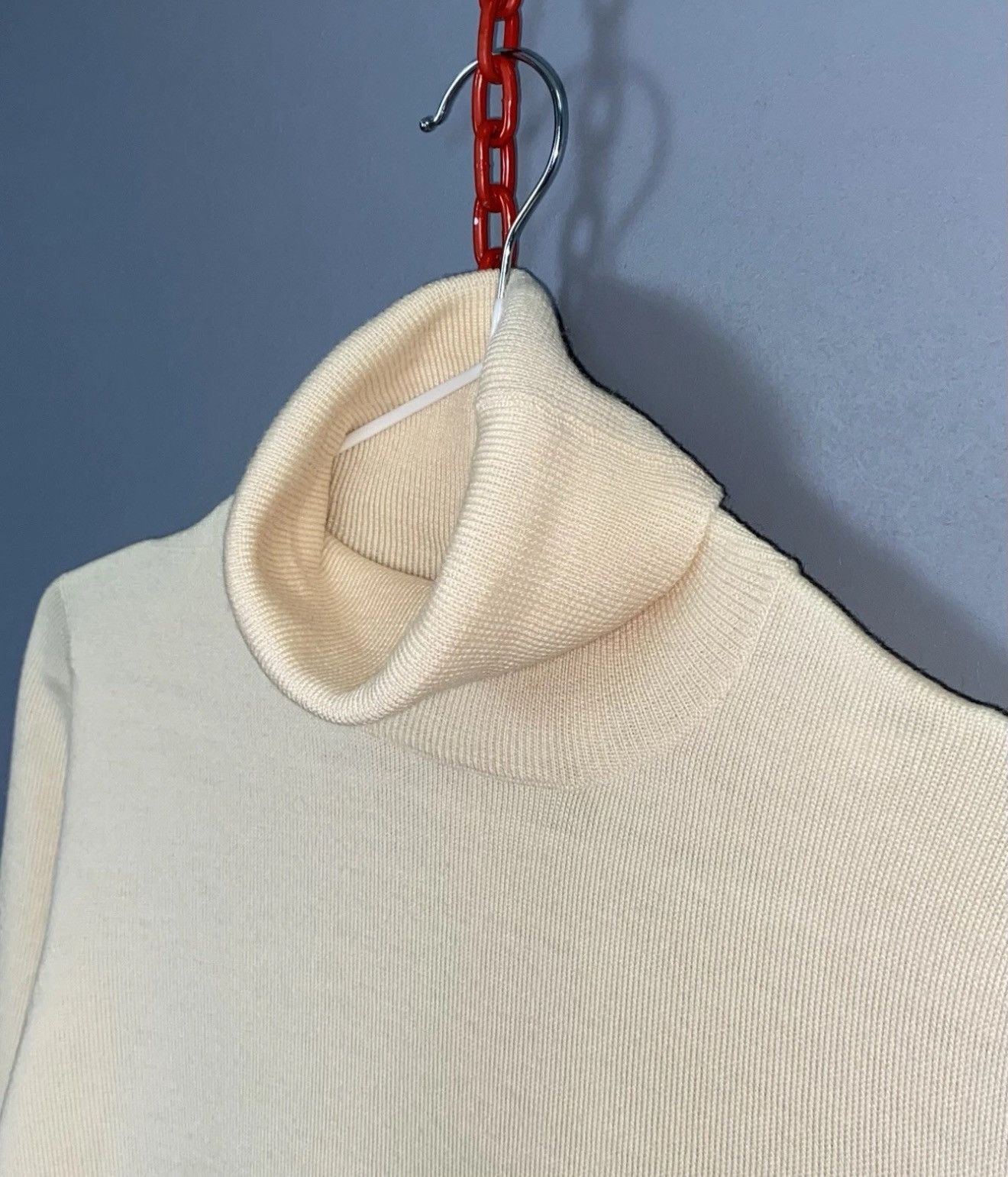 Gran Sasso Gran Sasso Roll Neck Pullover Jumper Sweater Beige Knit Wool Size S / US 4 / IT 40 - 4 Thumbnail