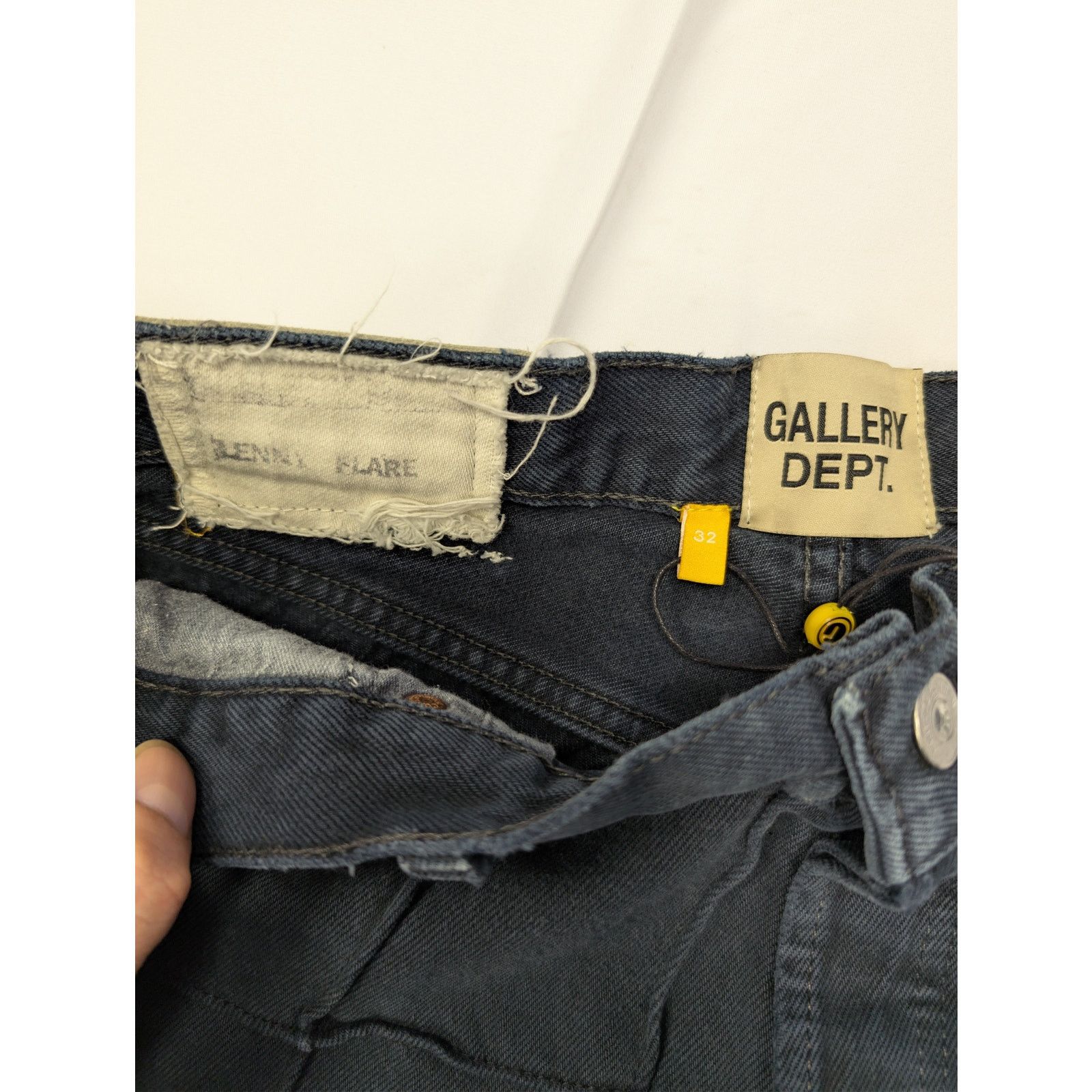 Gallery Dept. o1rshd1 Lenny Flare Denim Jeans in Black Size US 32 / EU 48 - 18 Thumbnail