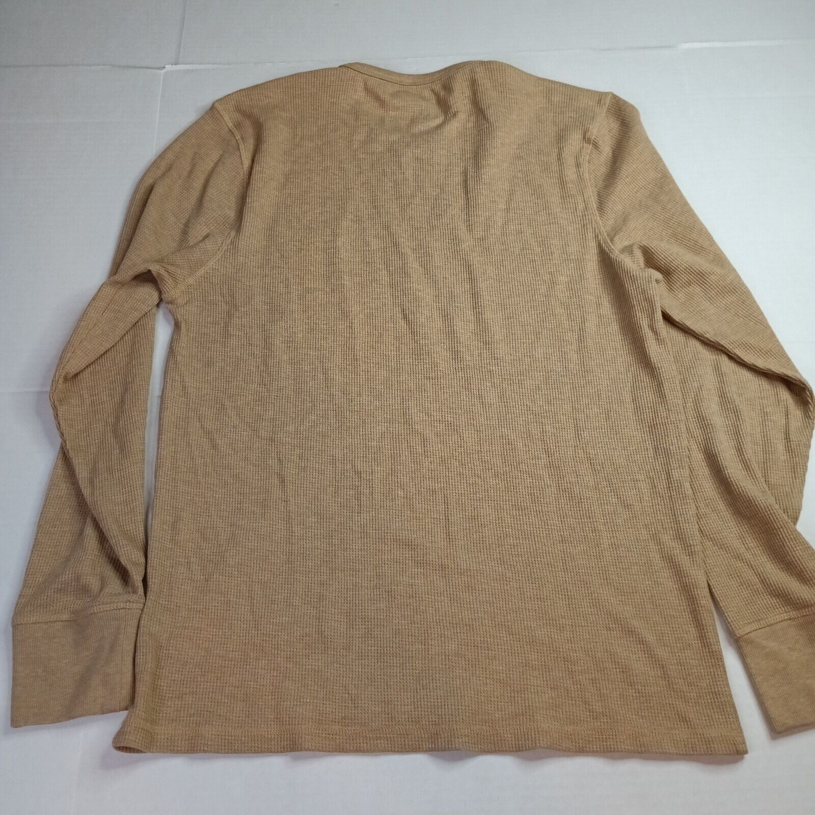 Tommy Hilfiger Tommy Hilfiger Shirt Men's XL Beige Waffle Knit Thermal Size US XL / EU 56 / 4 - 7 Thumbnail