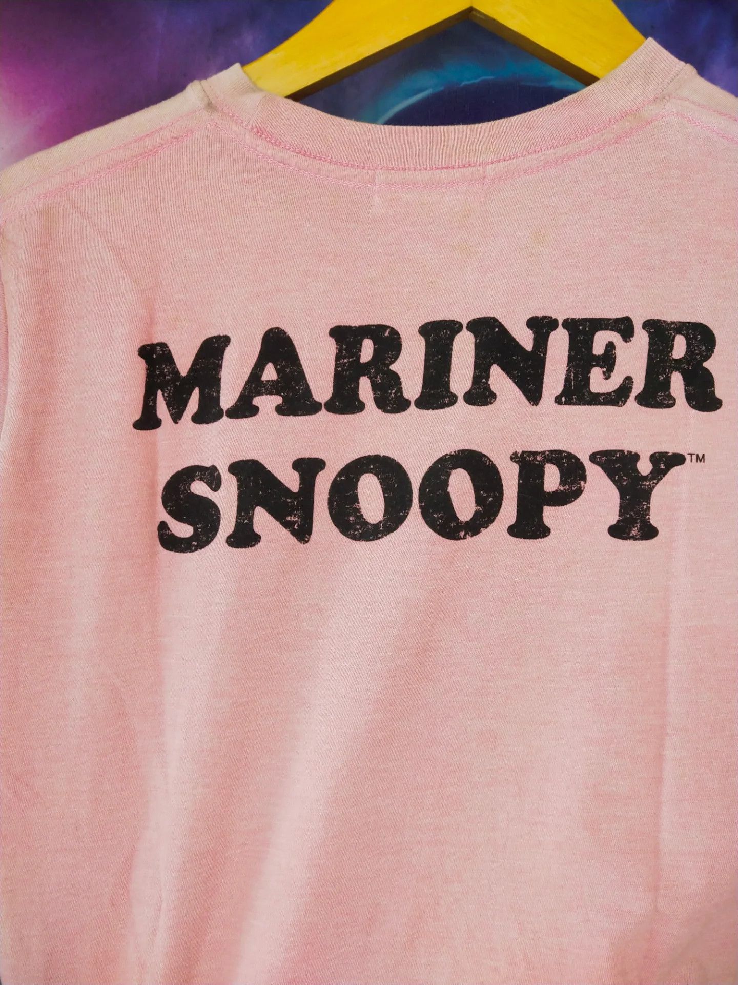 Peanuts Snoopy Peanuts Pink Marine Art Cartoon Tee Size S / US 4 / IT 40 - 3 Thumbnail