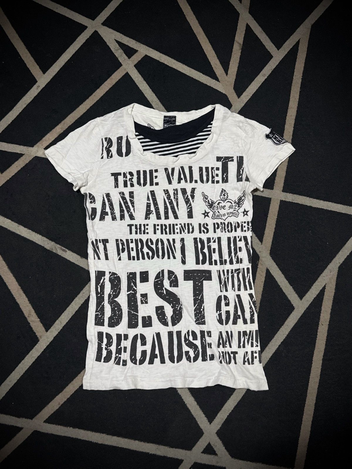 If Six Was Nine Gothic Punk Styled Poem Virgirl Tees Lgb goa styled Size US S / EU 44-46 / 1 - 1 Thumbnail