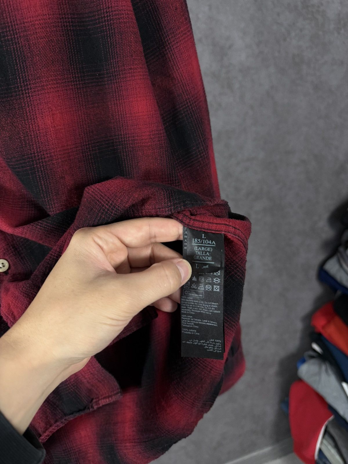 Allsaints Allsaints luxury designer flannel logo relaxed shirt Size US L / EU 52-54 / 3 - 5 Thumbnail