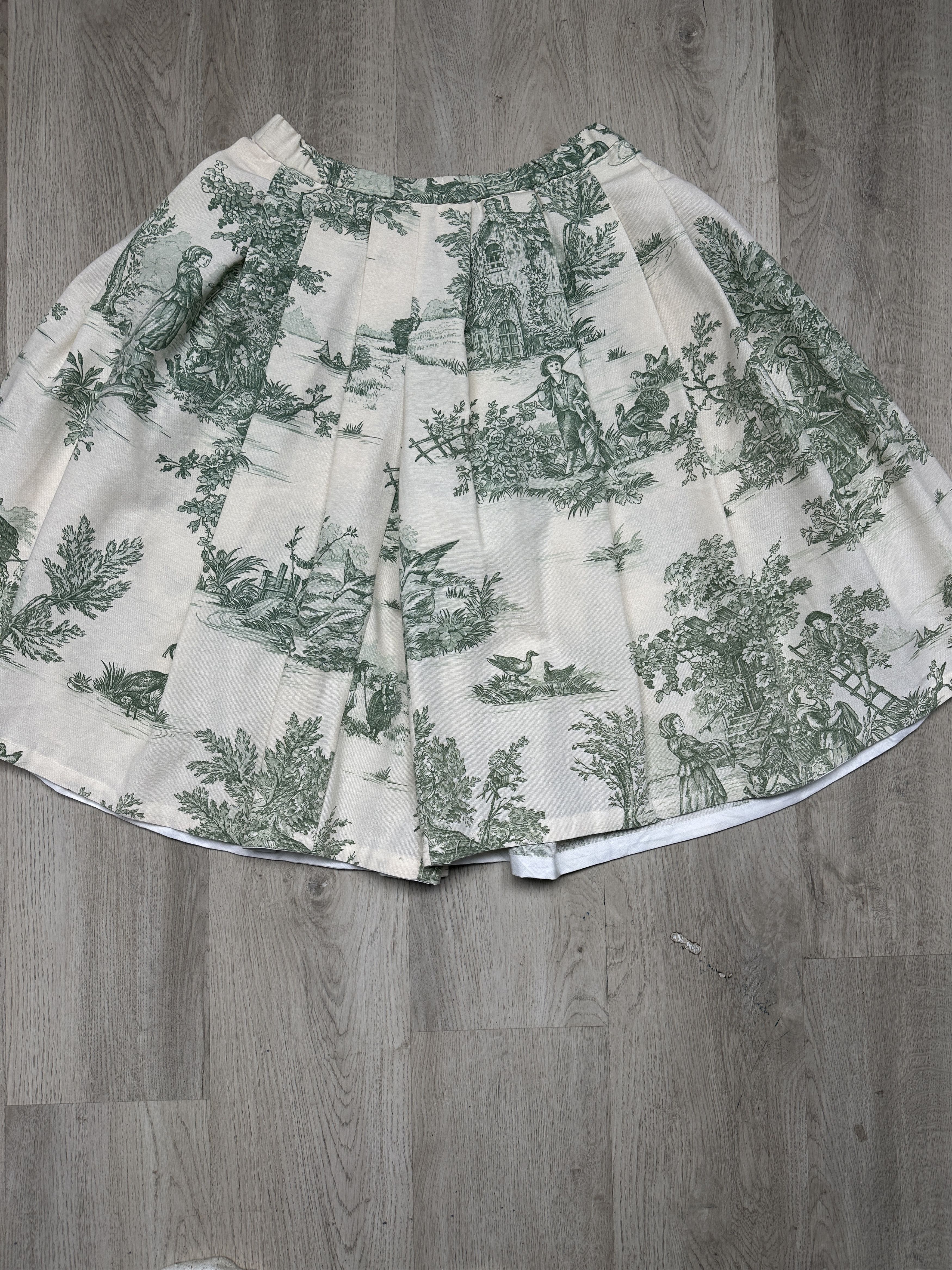 Vintage Toile de Jouy 90s Vintage Womens Baggy Shorts Skirt Size 30" / US 8 / IT 44 - 6 Thumbnail