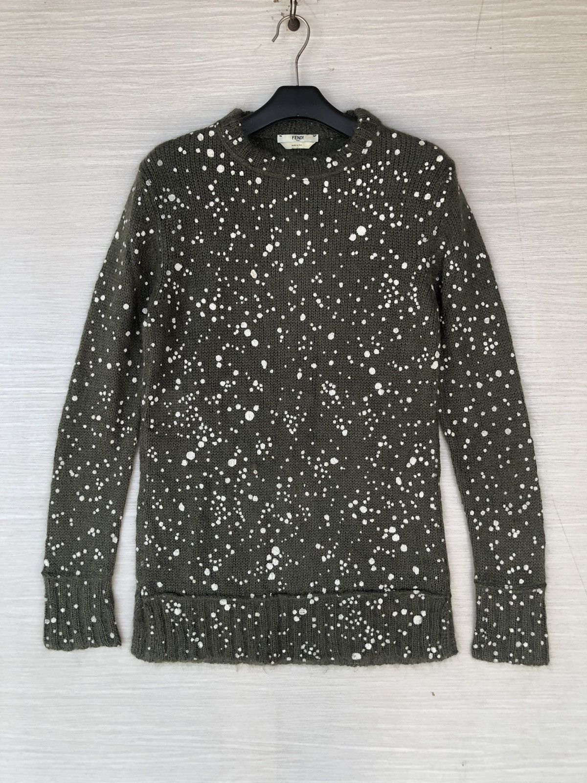 Fendi FENDI GREEN POLKADOT SWEATERS Size US M / EU 48-50 / 2 - 3 Thumbnail