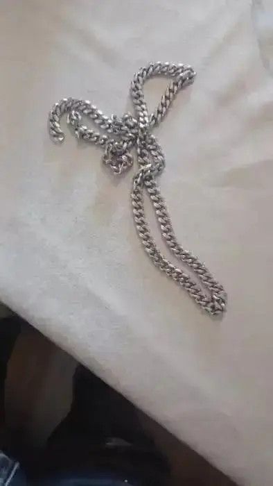 Other Silver Color 8MM Width + 50 cm Length Cuban Chain Necklace Size ONE SIZE - 3 Thumbnail
