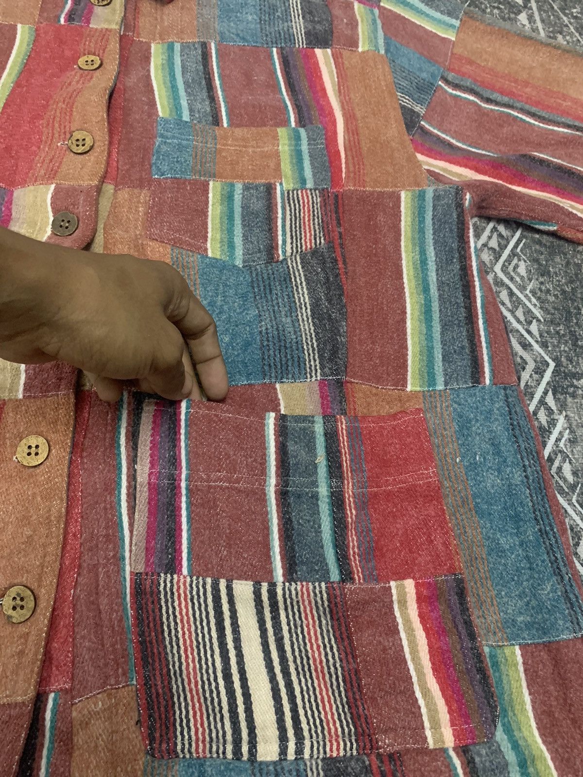 Japanese Brand VINTAGE INDIO INSPIRED BY KAPITAL SHUSHIBORO JACKET JAPAN Size US XL / EU 56 / 4 - 4 Thumbnail