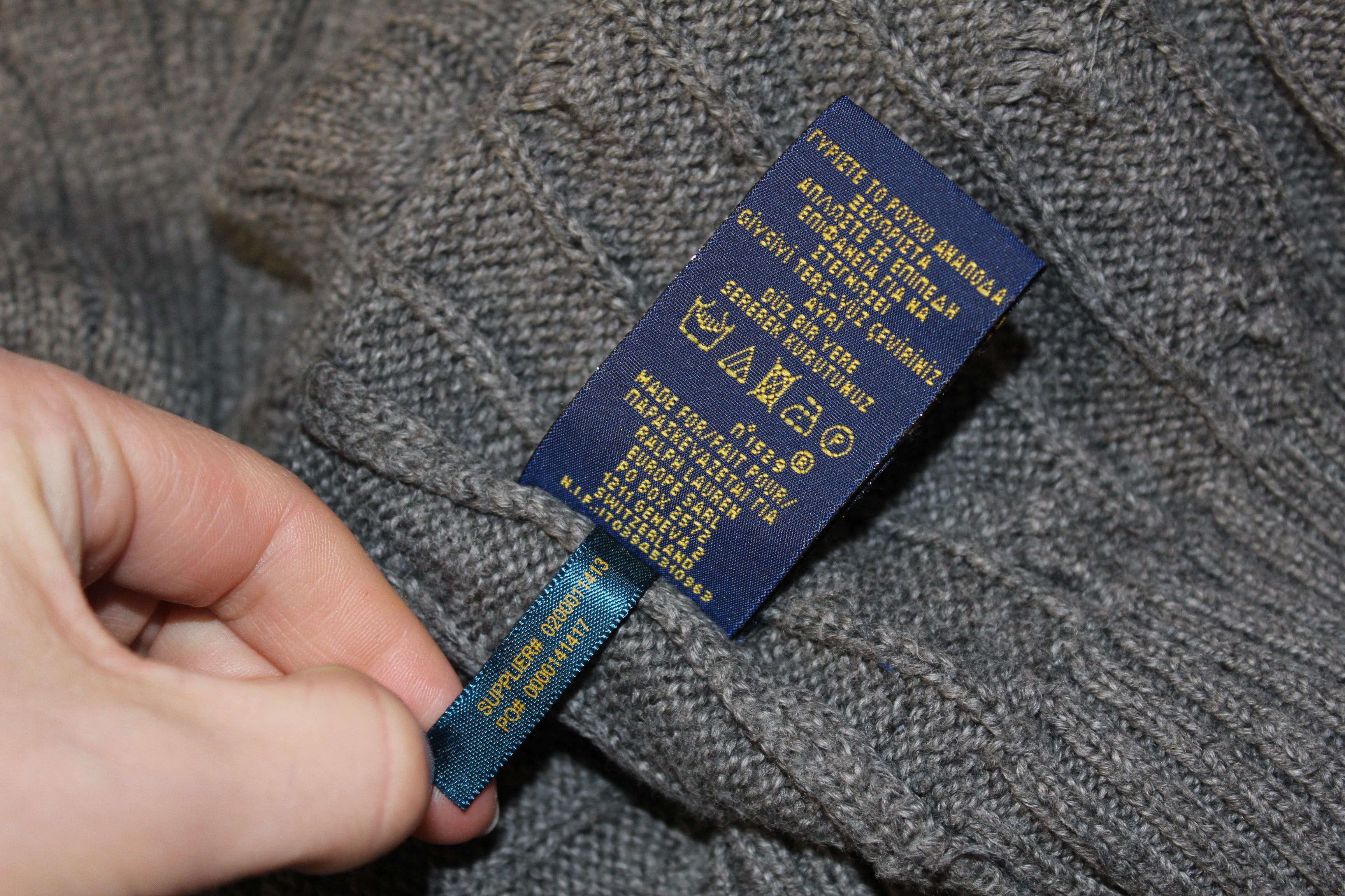 Polo Ralph Lauren Men's RALPH LAUREN Grey Knitted Jumper Size 2XL Size US XXL / EU 58 / 5 - 9 Thumbnail