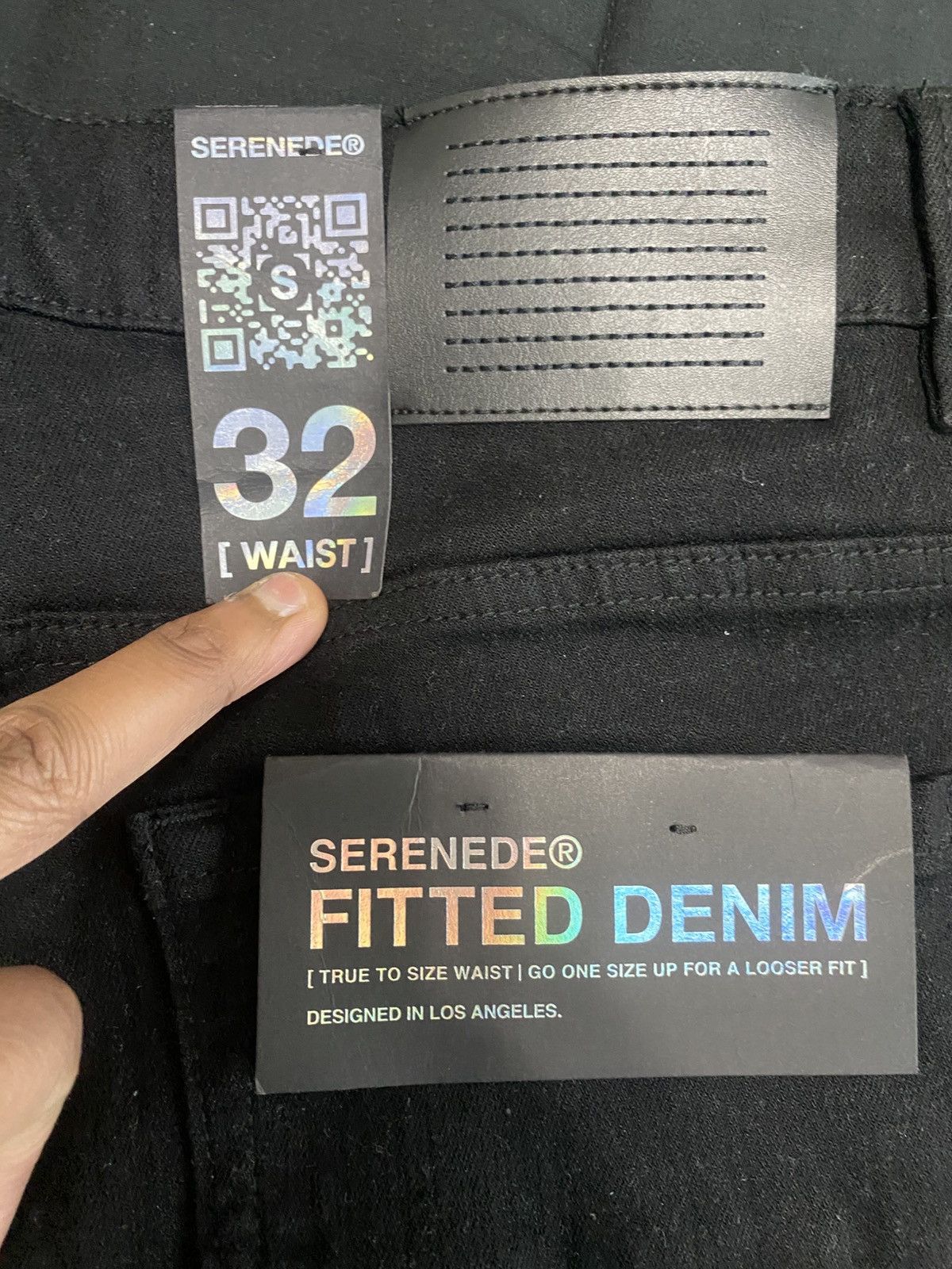 SERENEDE SEREDENE BLACK JEANS Size US 32 / EU 48 - 5 Thumbnail