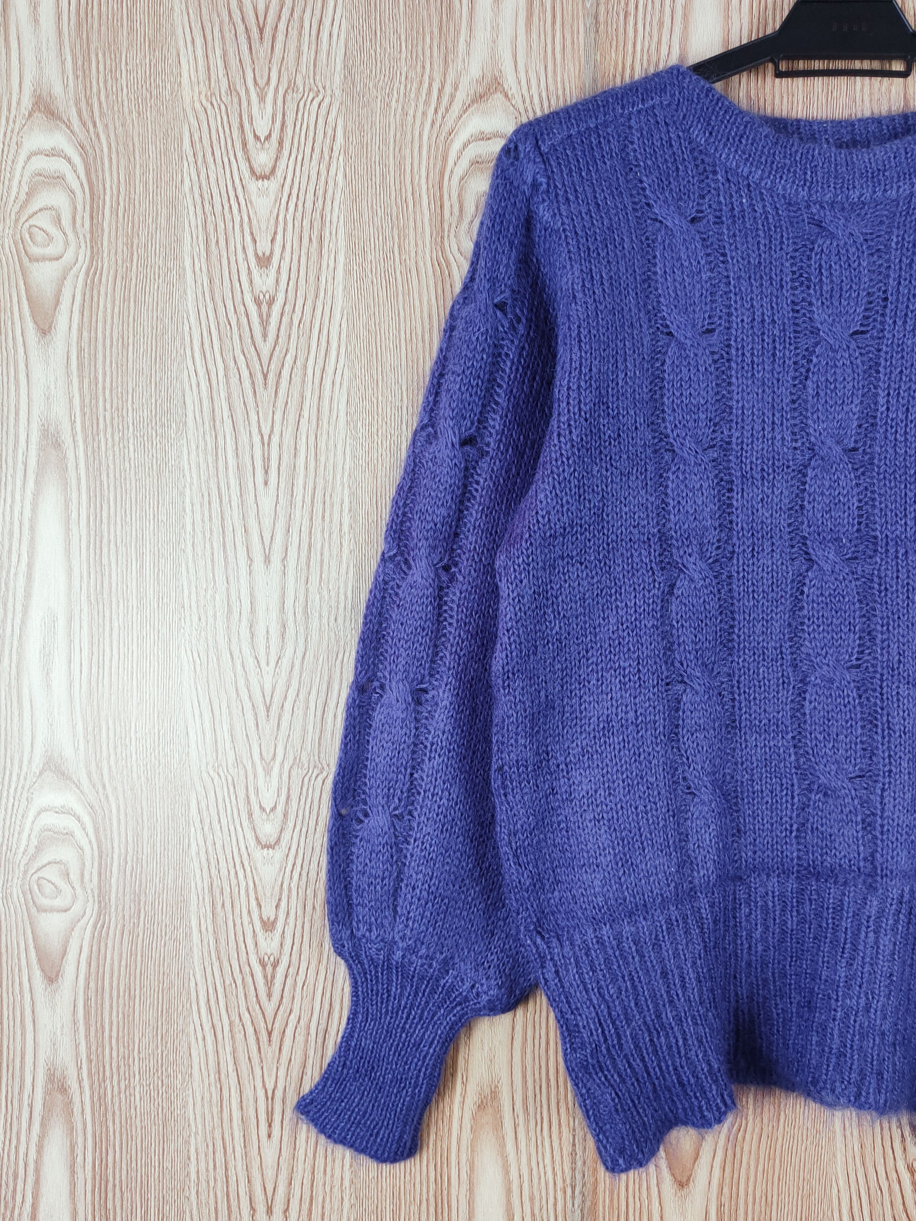 Japanese Brand Clibon Purple Knitwear Sweatshirts #W553 Size US M / EU 48-50 / 2 - 3 Thumbnail