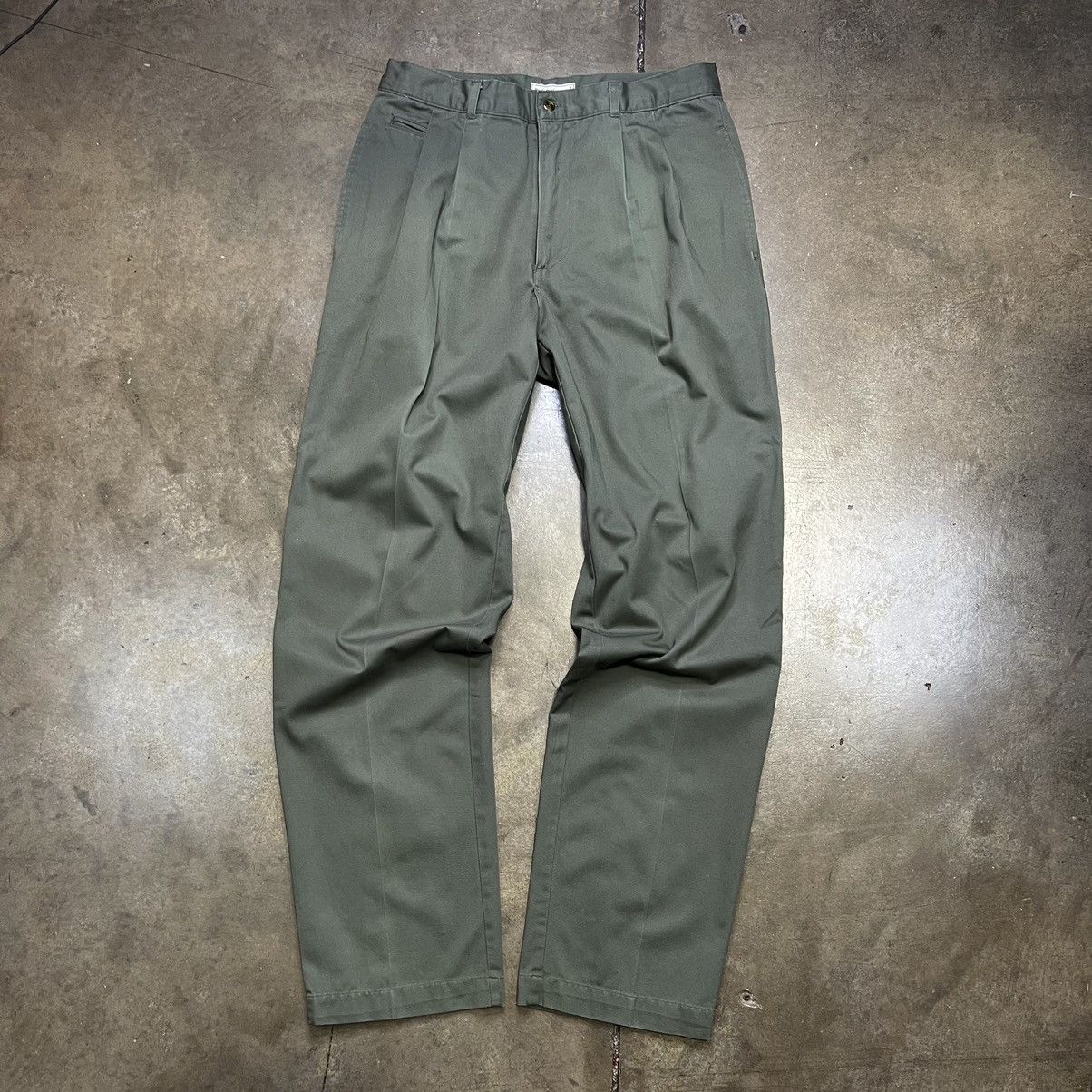 Bugle Boy Vintage 00s Y2K Bugle Boy Co. Causal Pleated Chino Pants Size US 34 / EU 50 - 1 Thumbnail