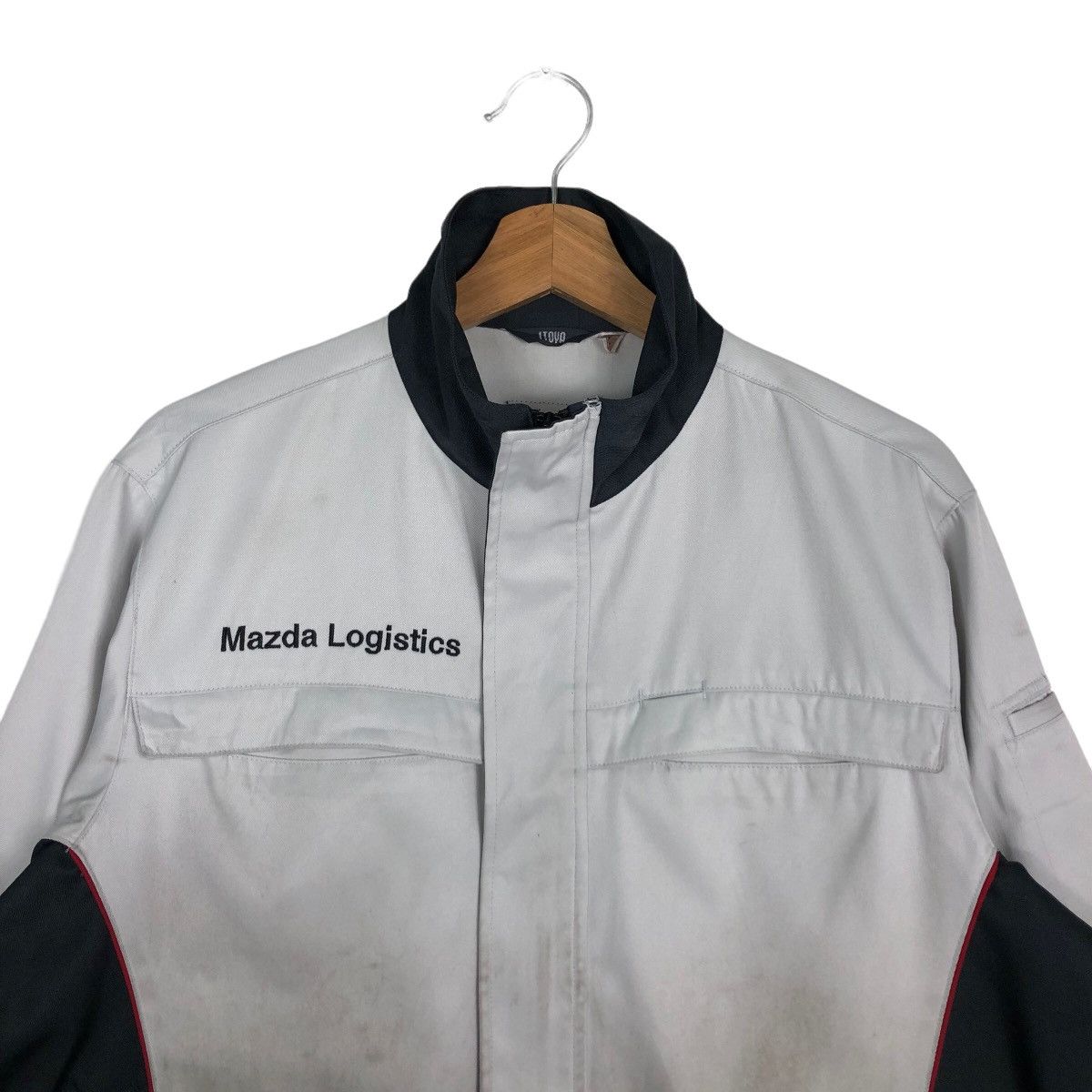Japanese Brand 🔥VINTAGE WORK BOMBER JACKET MAZDA RACING BIG LOGO Size US L / EU 52-54 / 3 - 3 Thumbnail