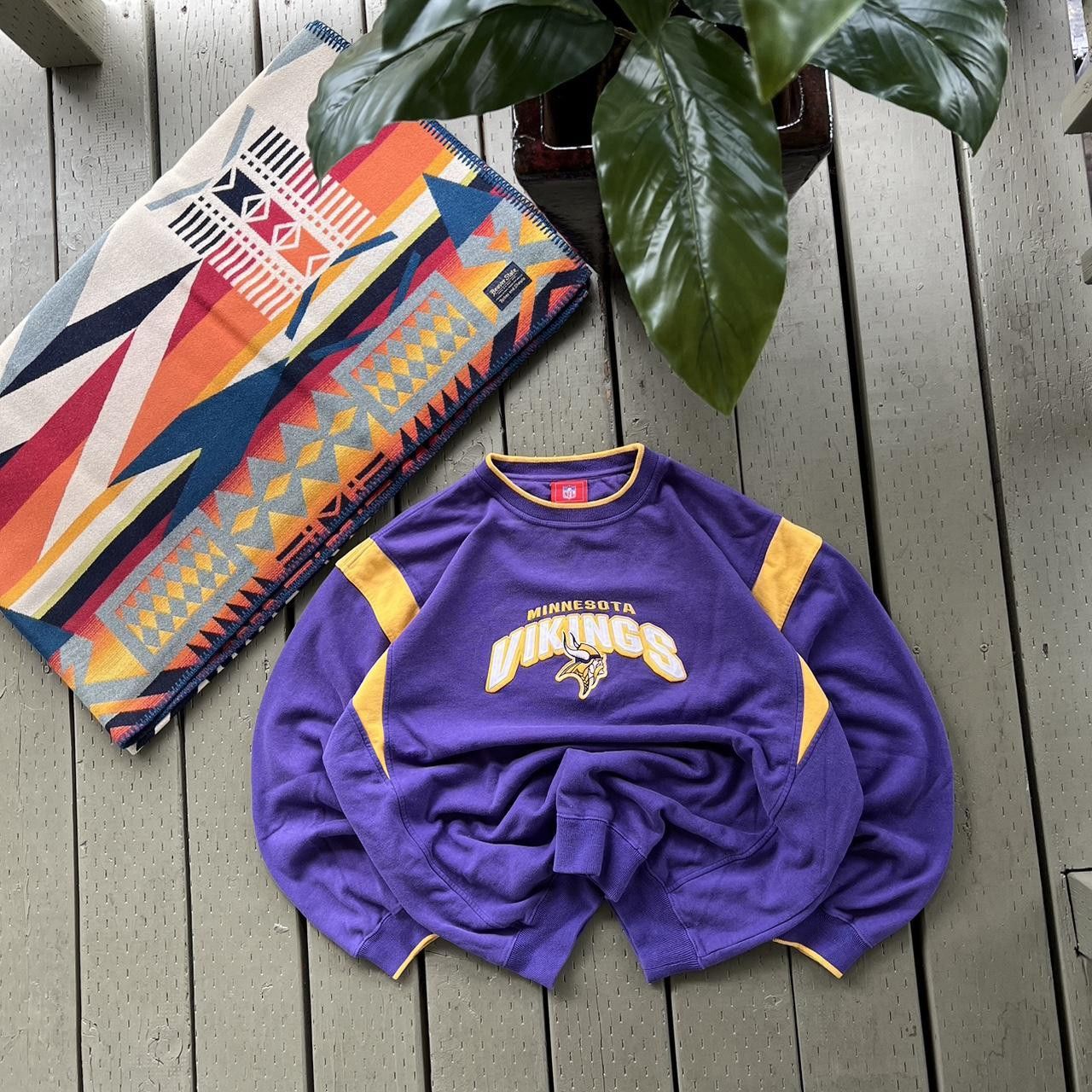 NFL Vintage 90s Minnesota Vikings NFL Sweatshirt CrewNeck Size US XL / EU 56 / 4 - 4 Thumbnail