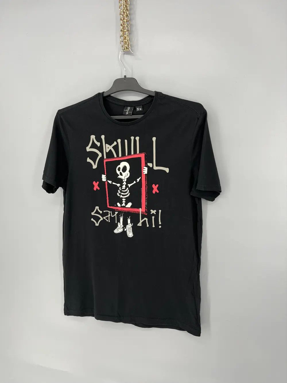 Other VINTAGE Y2K “ SAY HI “ FUNNY SLOGAN Tee Face Humor Print Size US S / EU 44-46 / 1 - 3 Thumbnail