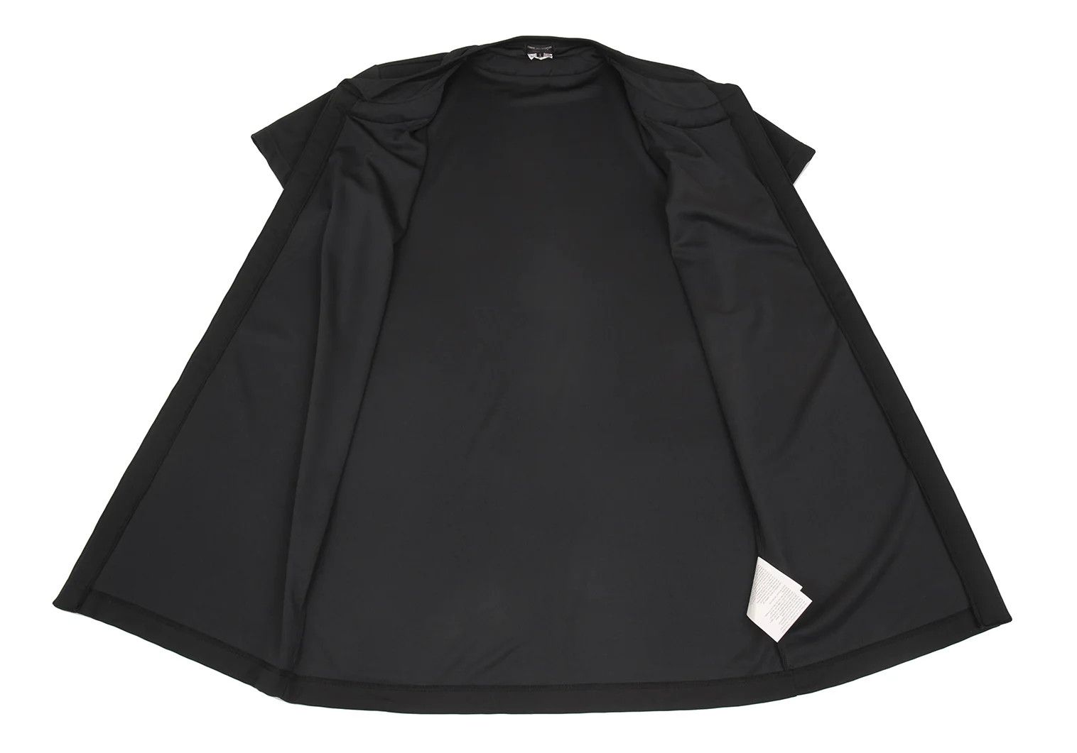 Comme des Garcons Homme Plus Polyester Trimmed Short Sleeve Cardigan in Black, Size S Size US S / EU 44-46 / 1 - 6 Thumbnail