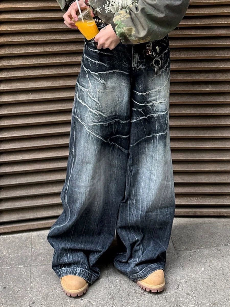 Japanese Brand STREETWEAR BAGGY JEANS Size US 34 / EU 50 - 1 Thumbnail