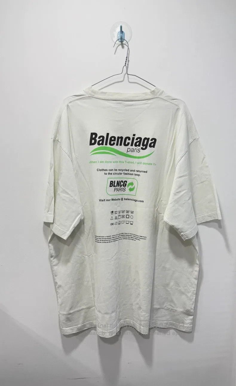 Balenciaga Balenciaga White Eco-Friendly Short Sleeve, Size M Size US M / EU 48-50 / 2 - 2 Thumbnail