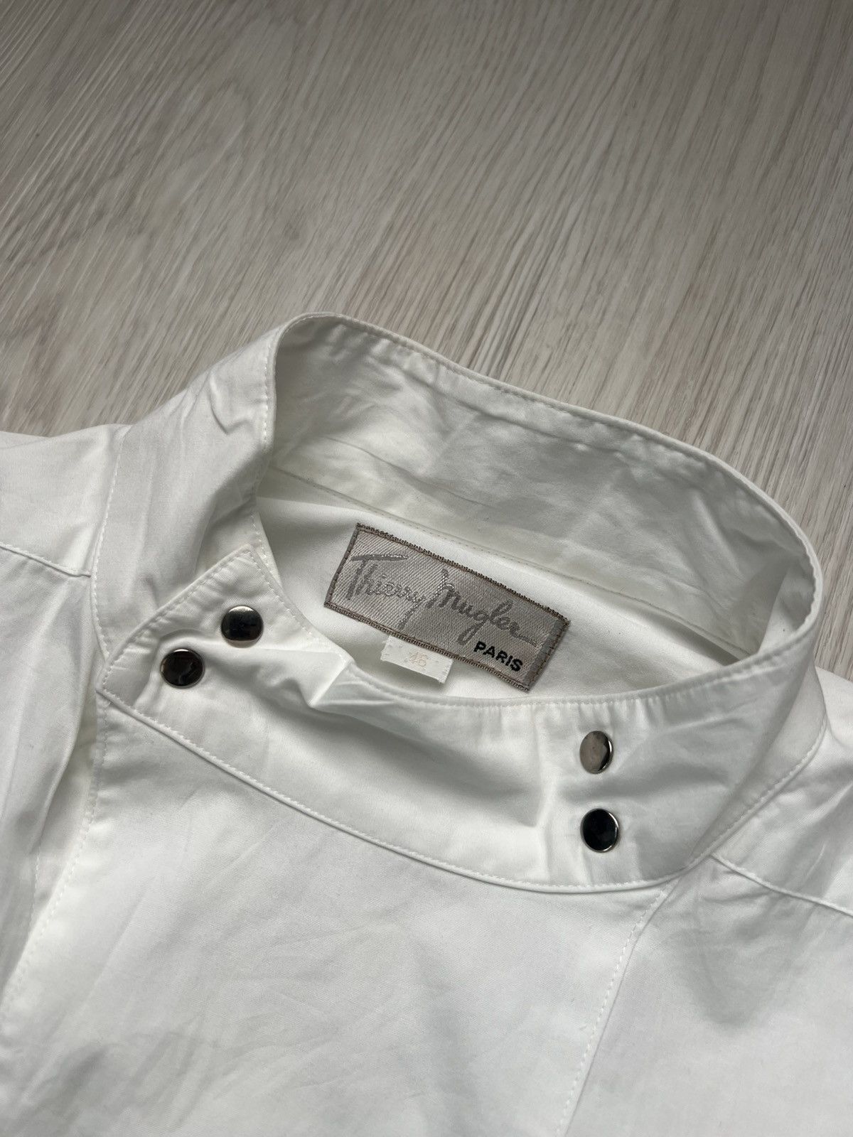 Thierry Mugler OG Spring 1990 Mugler Double Breasted Tailored Fencing Shirt Size US L / EU 52-54 / 3 - 6 Thumbnail
