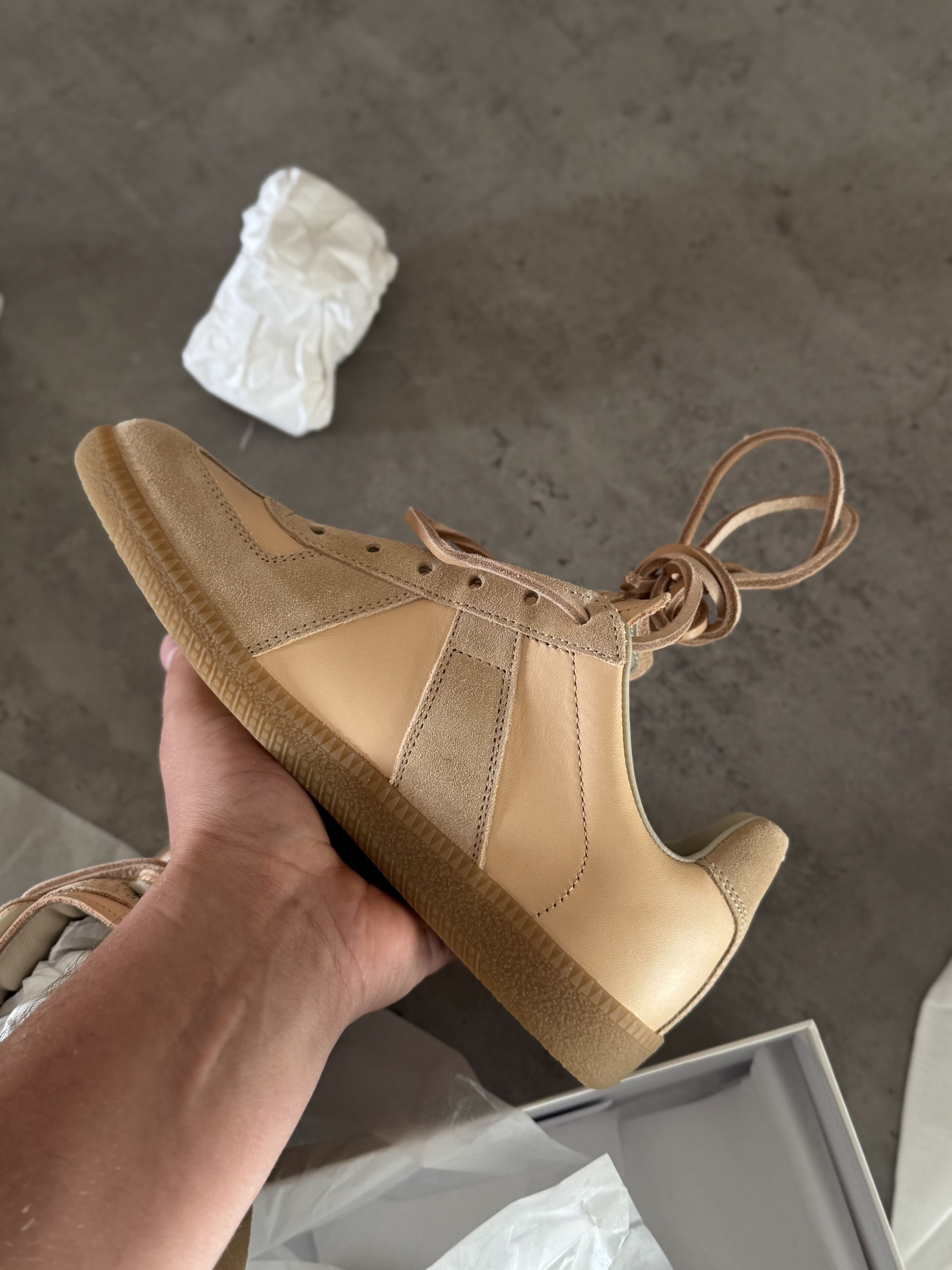 Maison Margiela maison margiela replica gat sneakers | peach Size US 5 / IT 35 - 9 Thumbnail